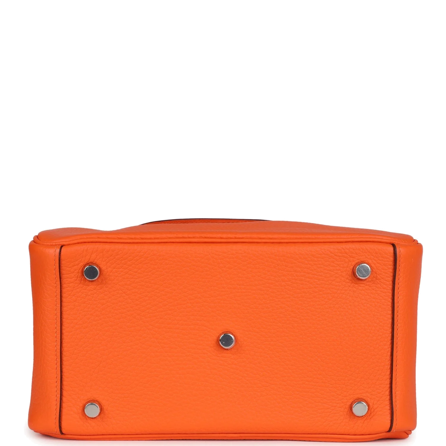 Hermes Lindy 26 Orange Minium Clemence Palladium Hardware — фото 7