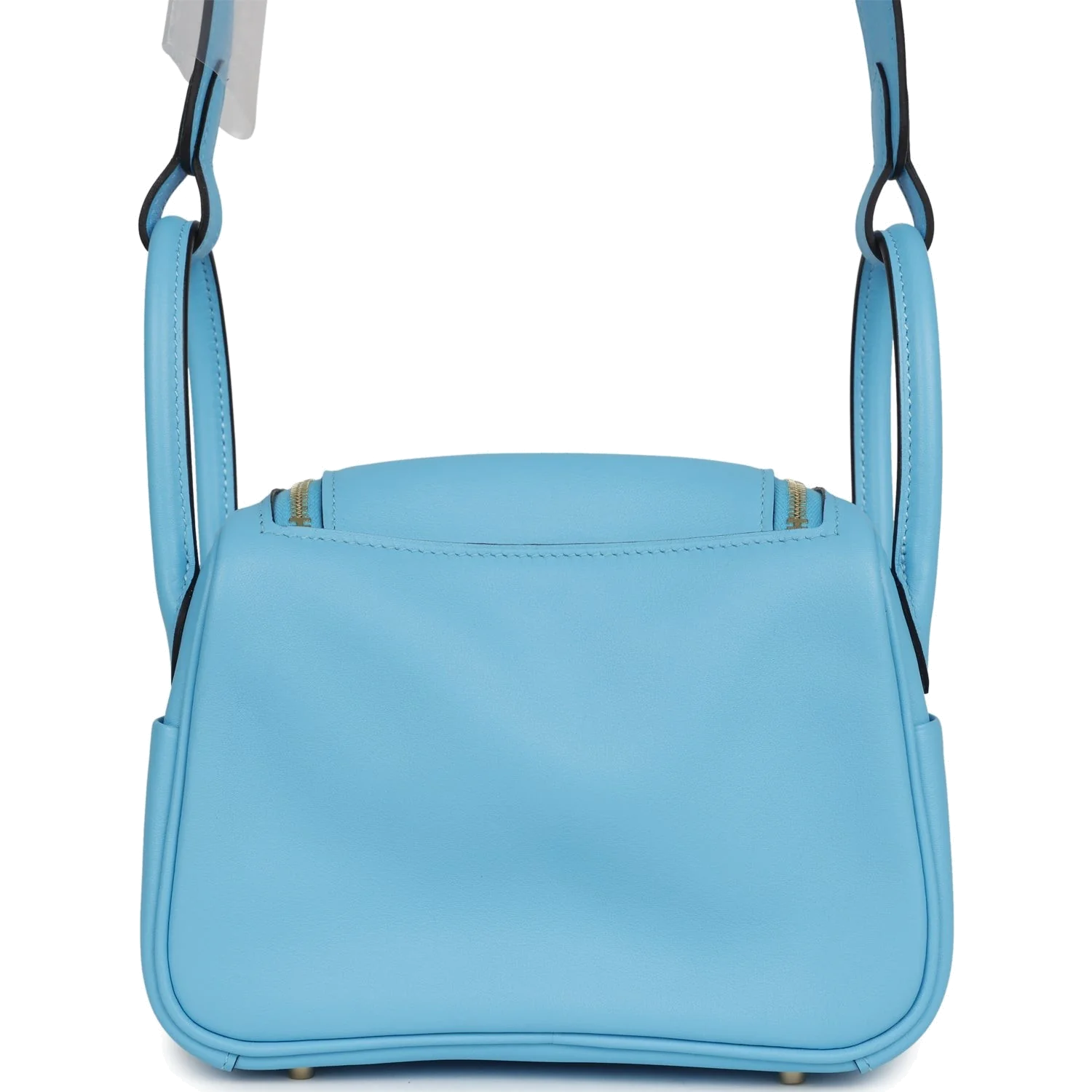 Hermes Mini Lindy Celeste Swift Gold Hardware — фото 5