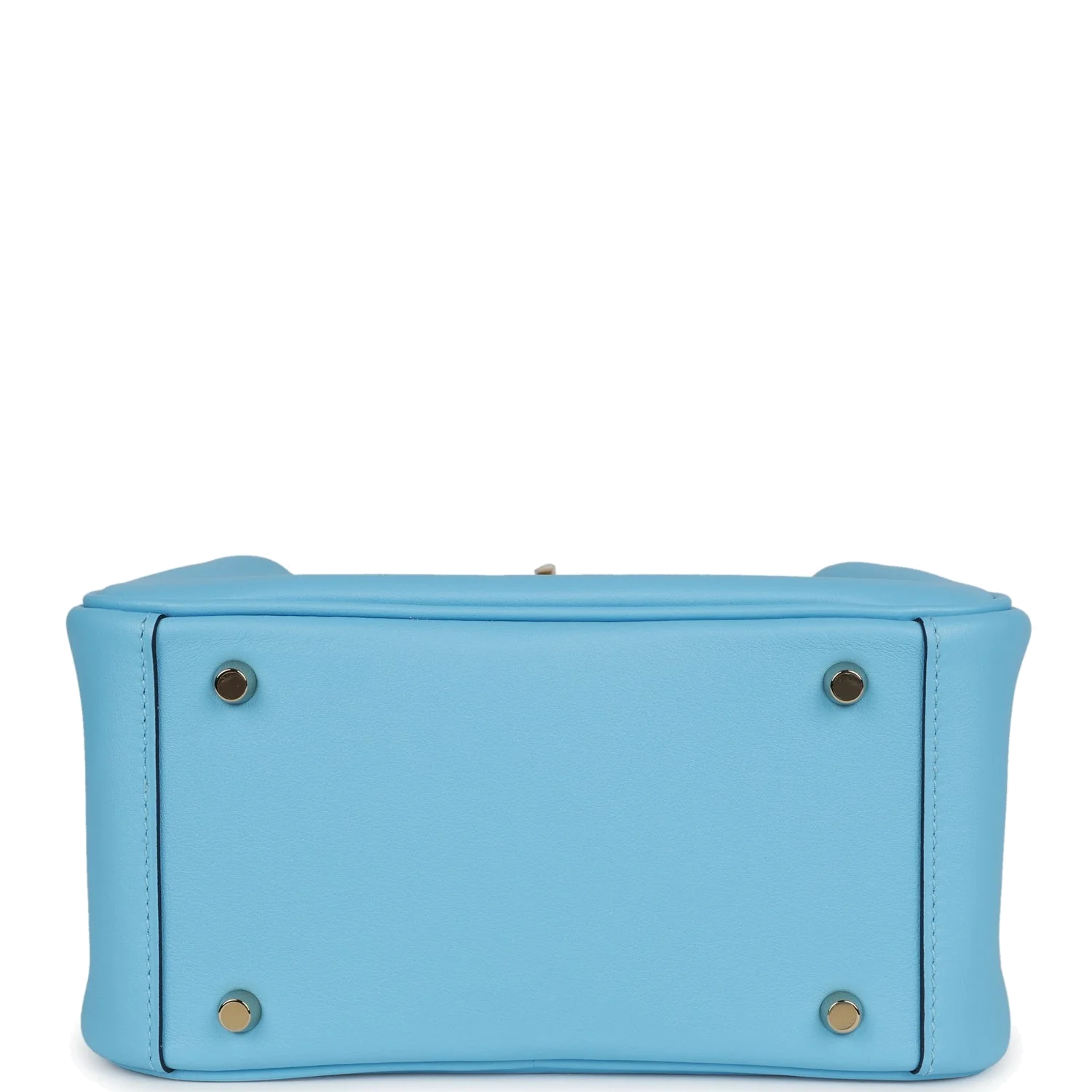 Hermes Mini Lindy Celeste Swift Gold Hardware — фото 8