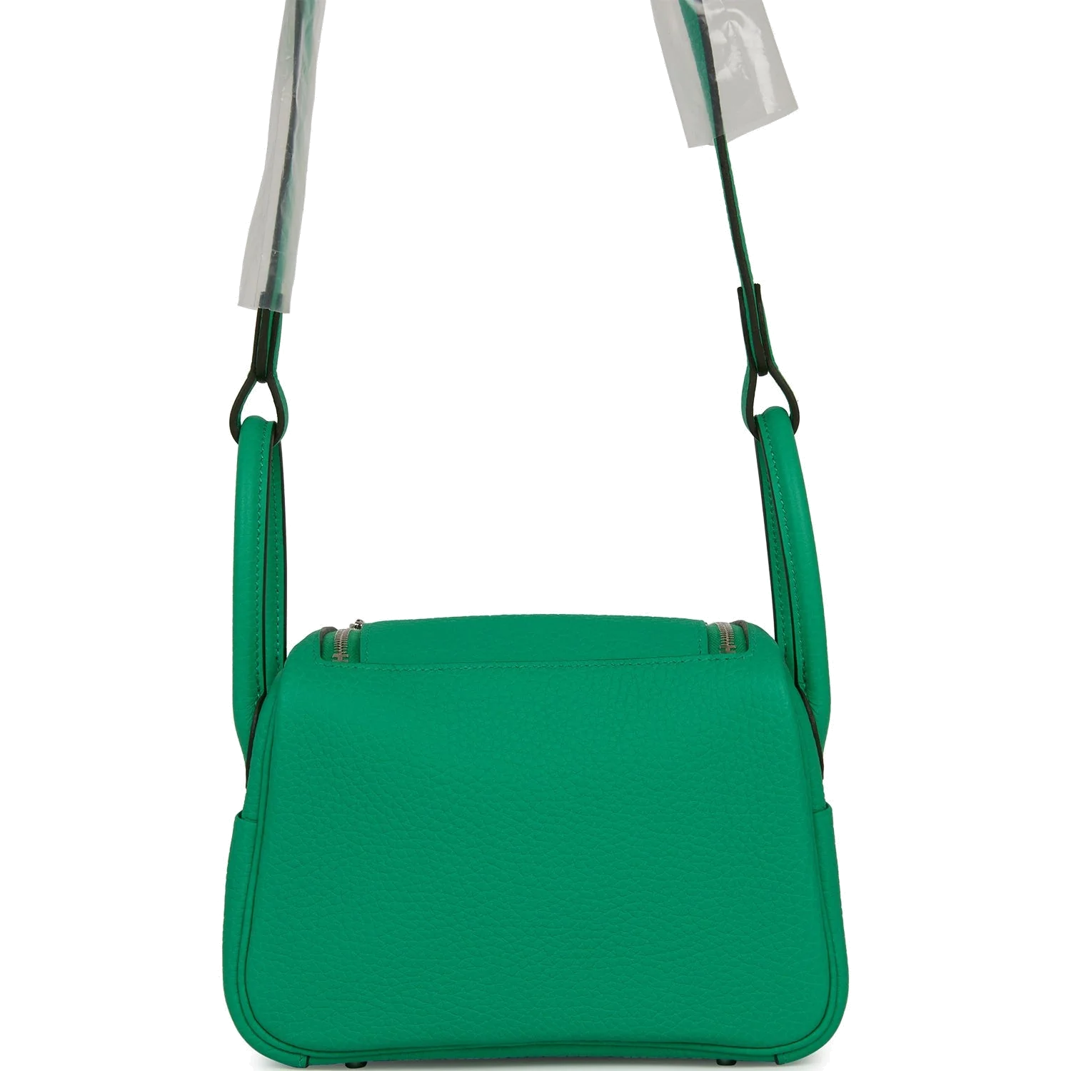 Hermes Mini Lindy Menthe Clemence Palladium Hardware — фото 5
