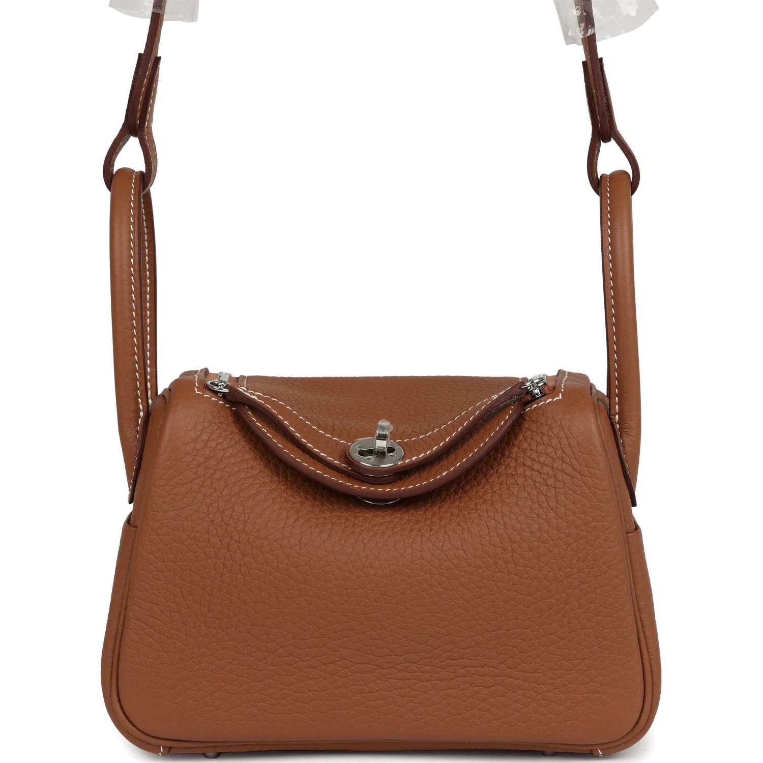 Hermes Mini Lindy II Gold Clemence Palladium Hardware