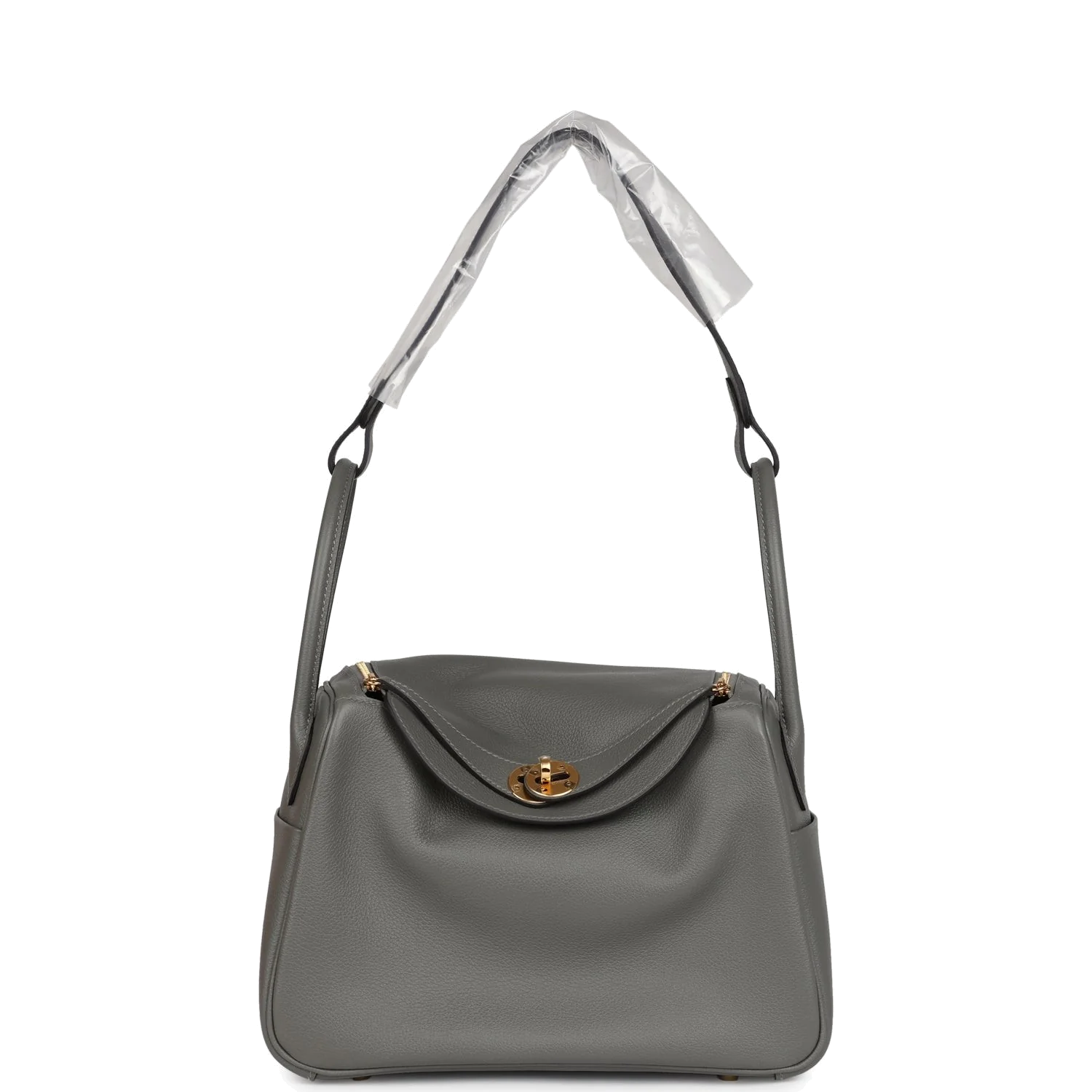 Hermes Lindy 26 Gris Meyer Evercolor Gold Hardware — фото 8