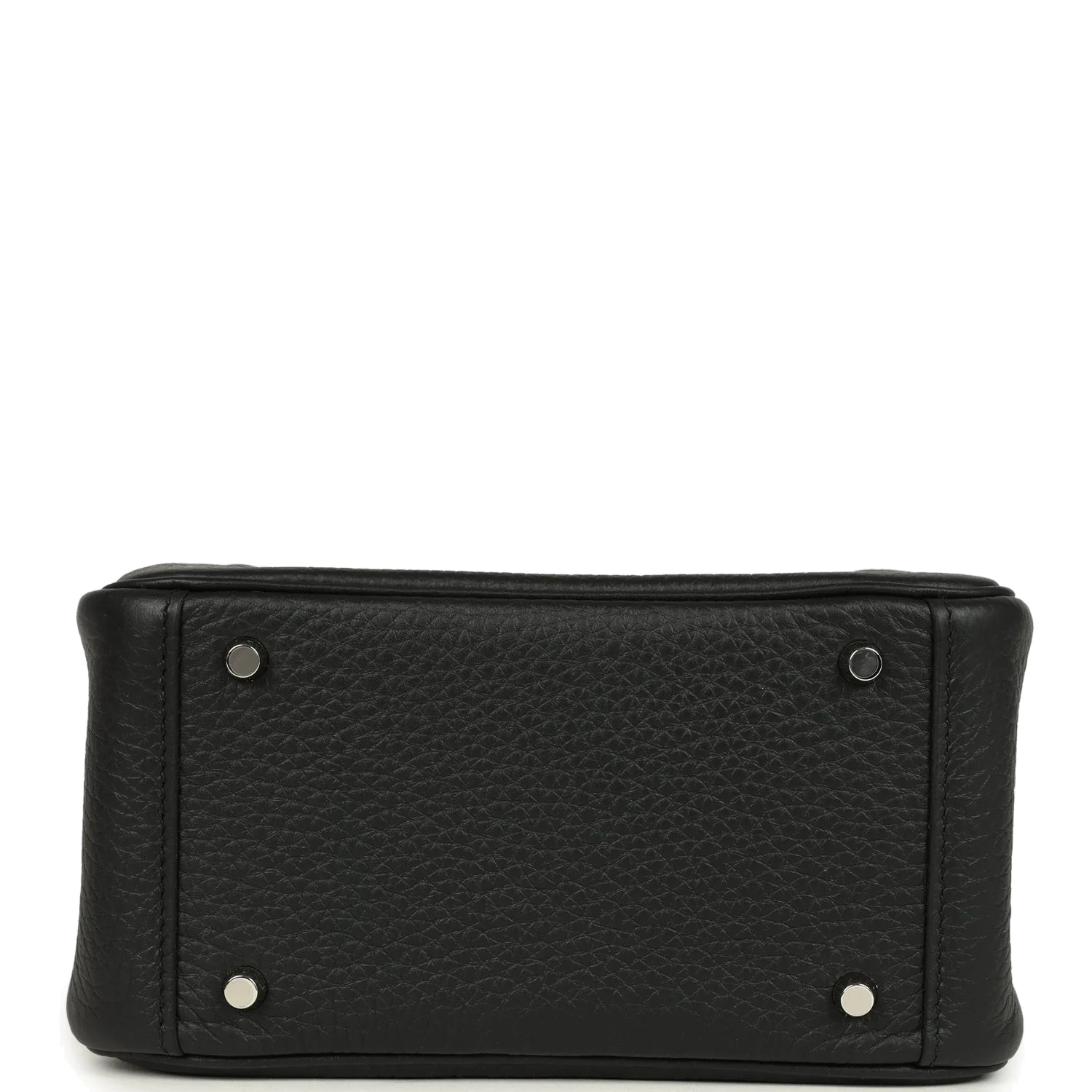 Hermes Mini Lindy II Black Clemence Palladium Hardware — фото 7