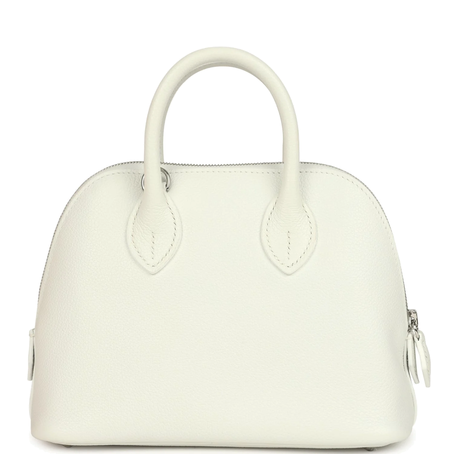 Hermes 1923 Bolide Mini New White Evercolor Palladium Hardware — фото 5