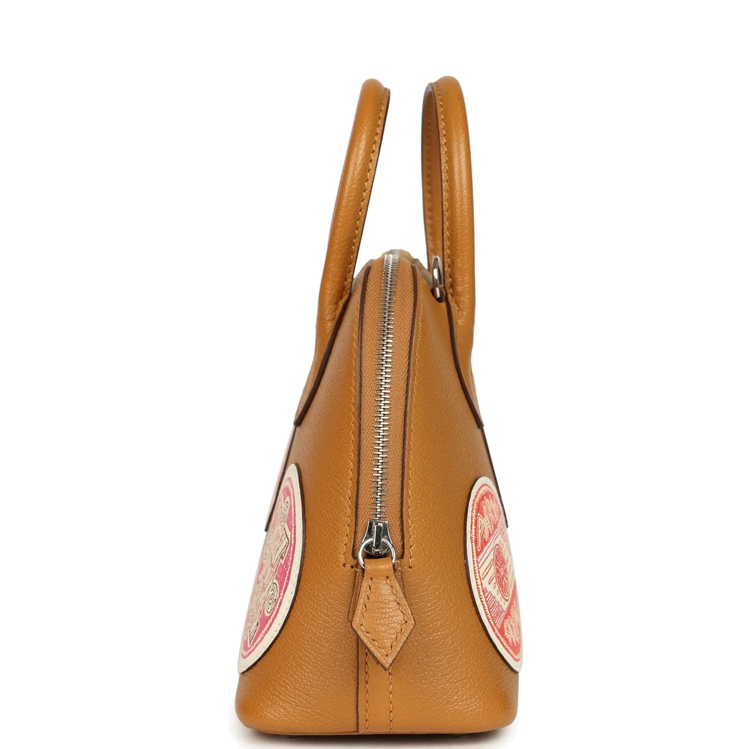 Hermes Mini 1923 Pique-Colle Bolide Sesame Chevre Palladium Hardware — фото 4