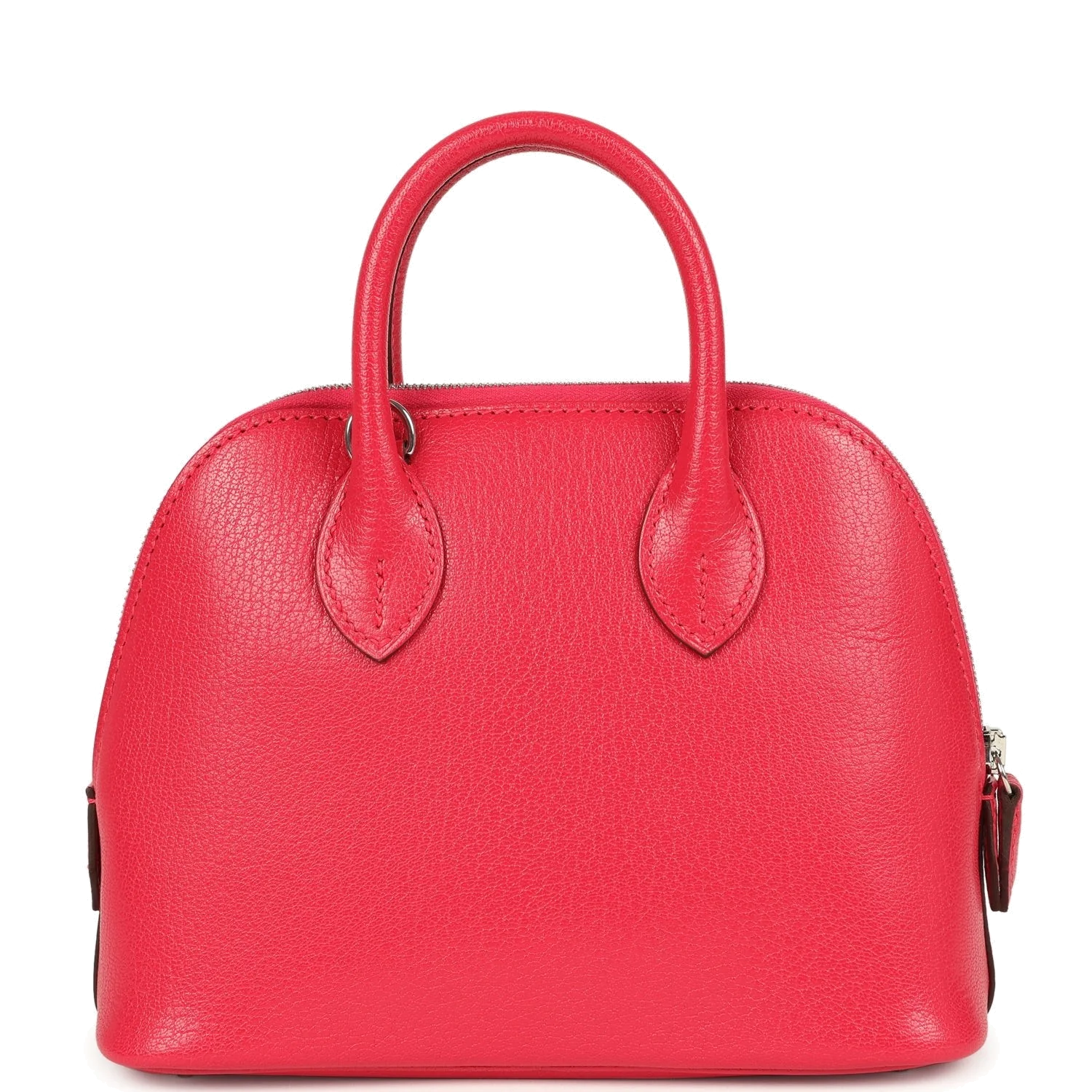 Hermes Mini 1923 Bolide Rose Extreme Chevre Chamkila Palladium Hardware — фото 5