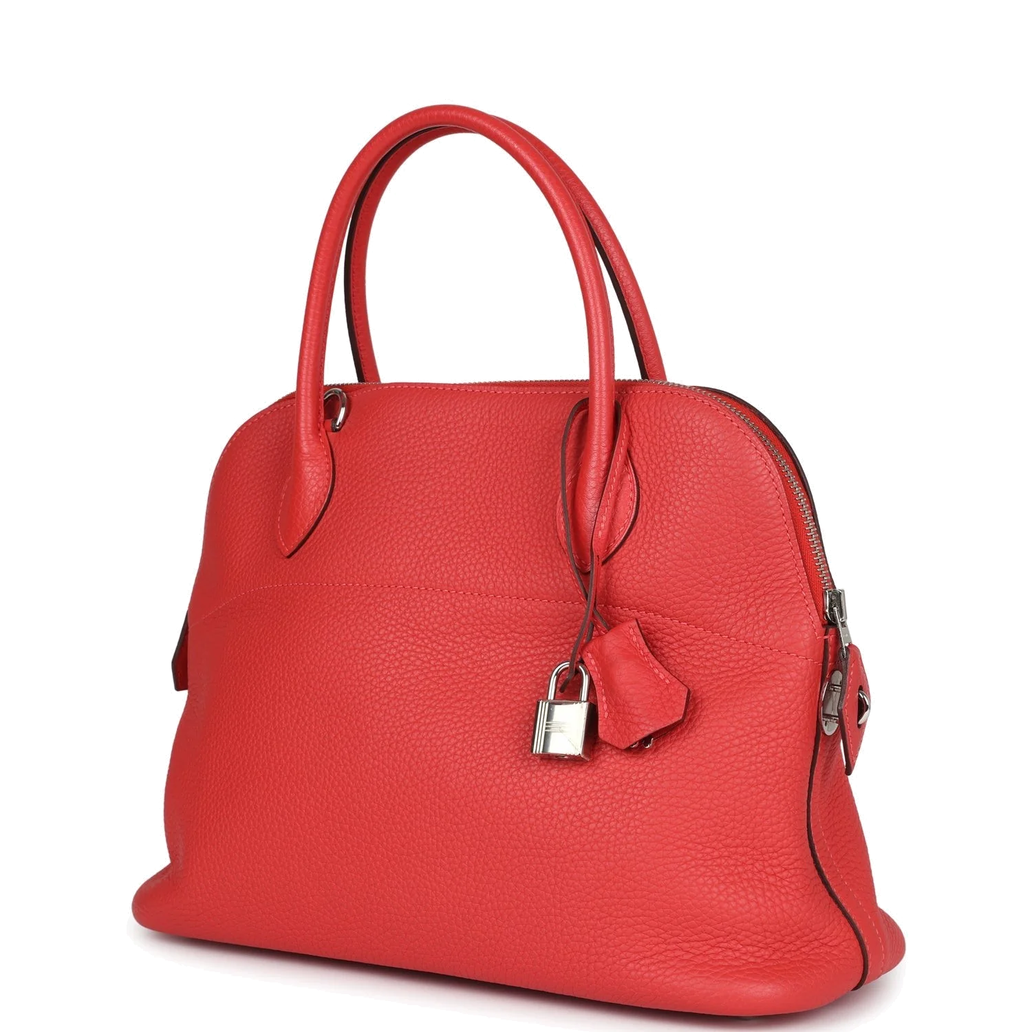 Hermes Bolide 31 Rouge Pivoine Clemence Palladium Hardware — фото 6