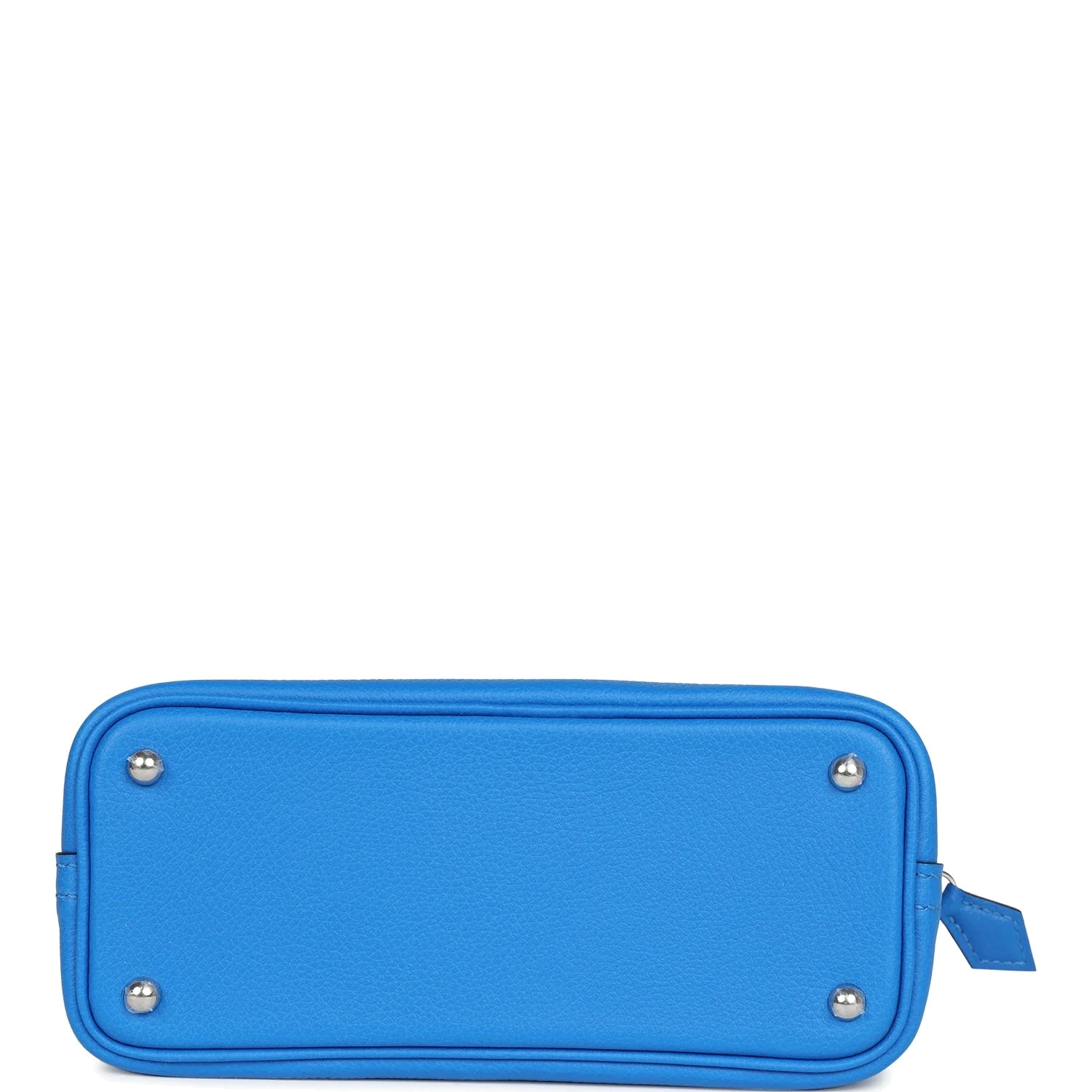 Hermes 1923 Bolide Mini Bleu France Evercolor Palladium Hardware — фото 7