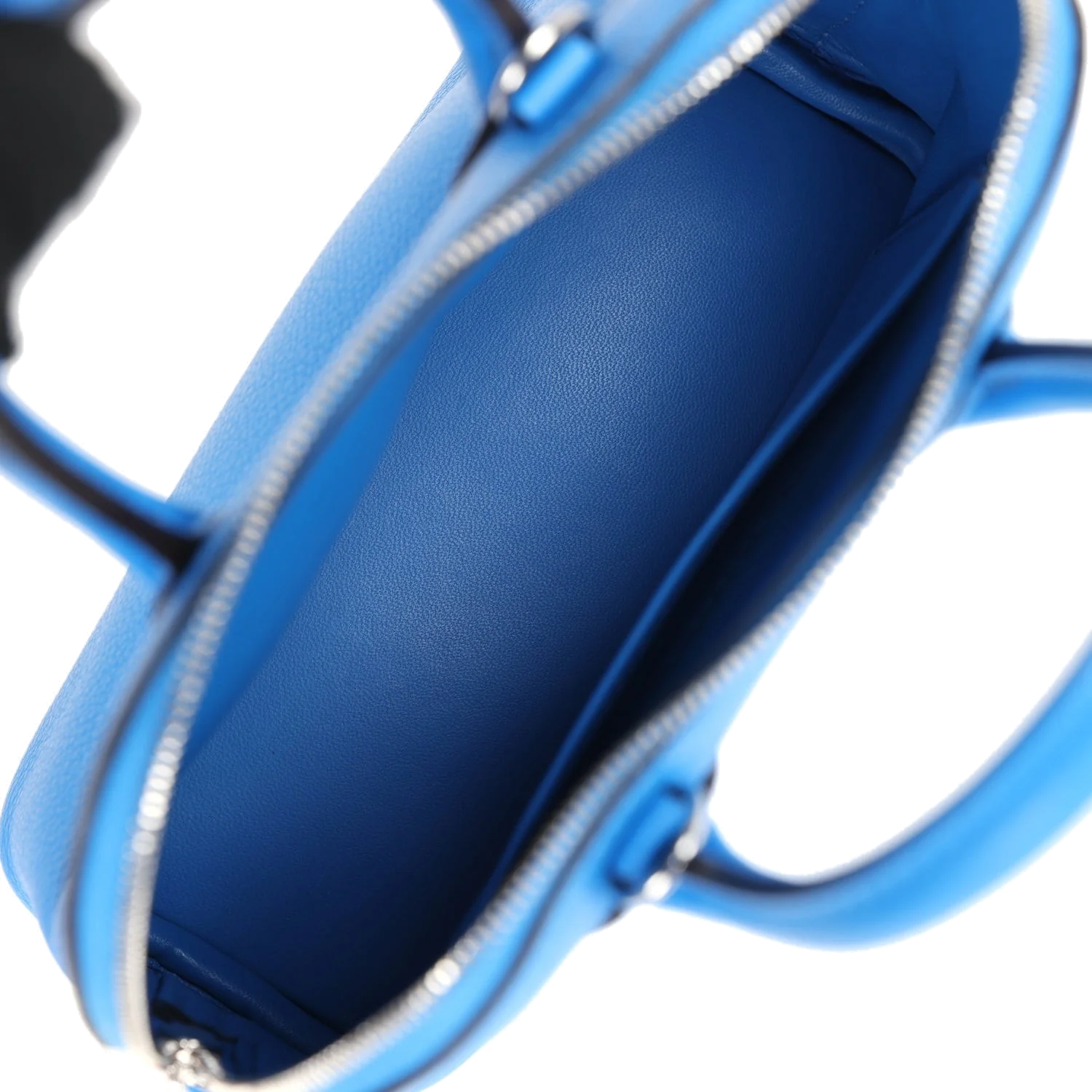 Hermes 1923 Bolide Mini Bleu France Evercolor Palladium Hardware — фото 8