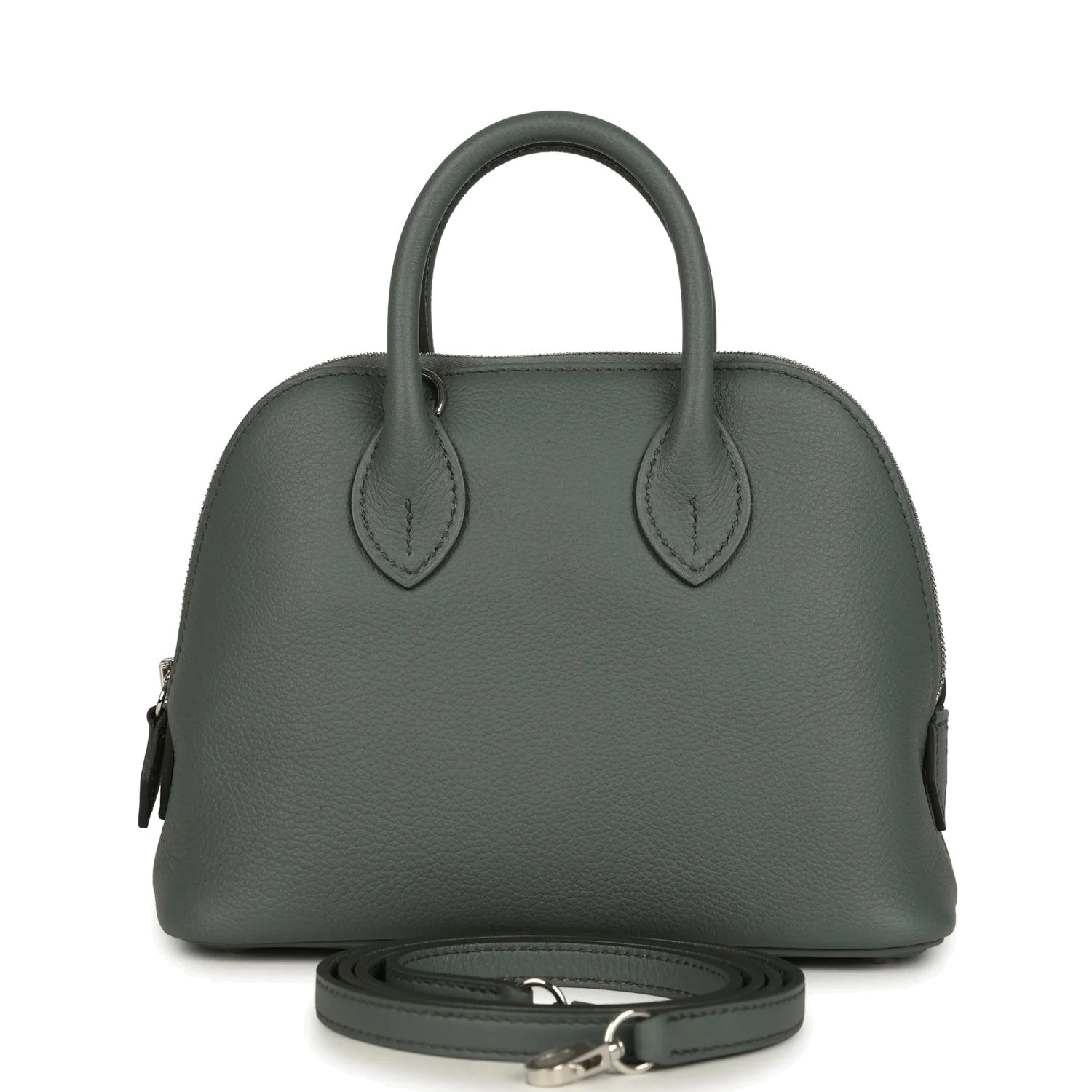 Hermes 1923 Bolide Mini Vert Amande Evercolor Palladium Hardware — фото 2