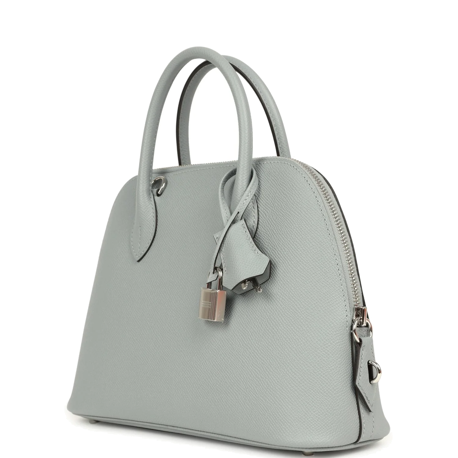 Hermes 1923 Bolide 25 Gris Pantin Epsom Palladium Hardware — фото 6