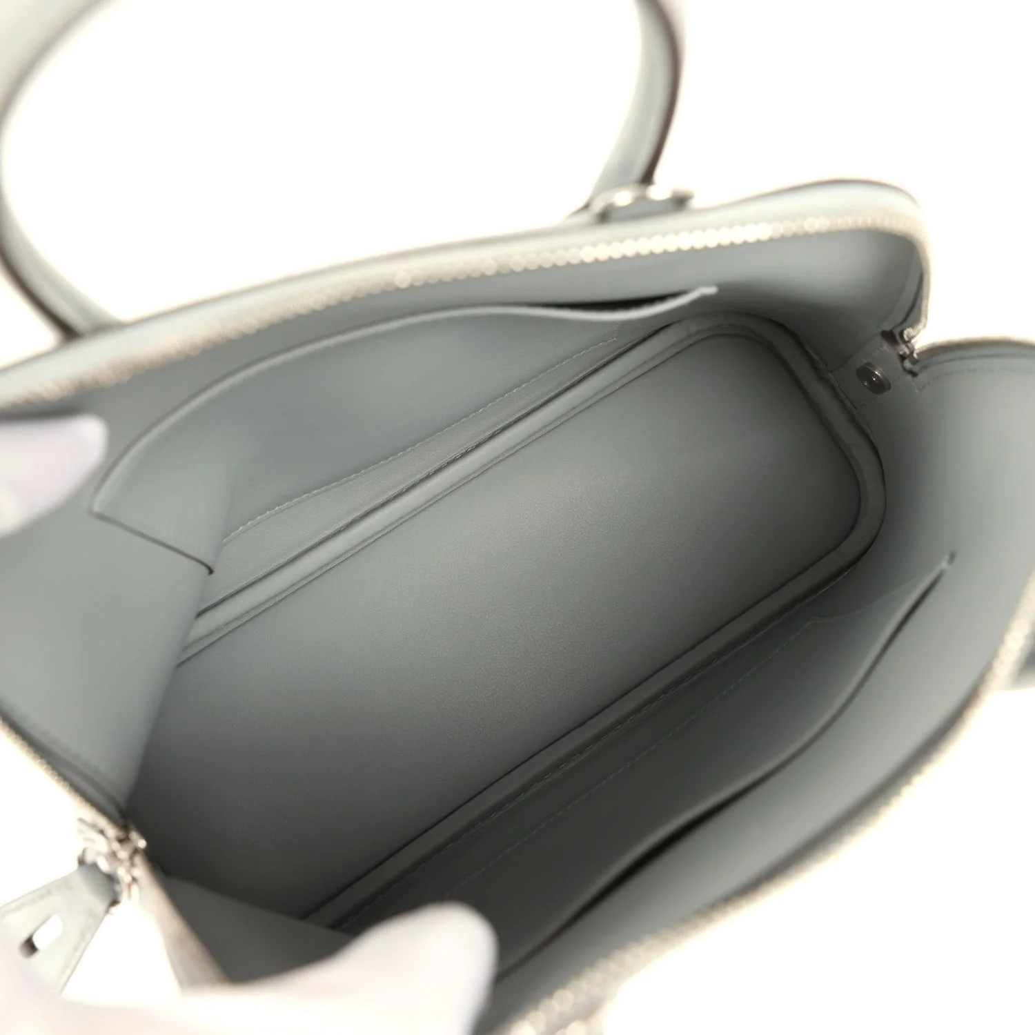 Hermes 1923 Bolide 25 Gris Pantin Epsom Palladium Hardware — фото 8