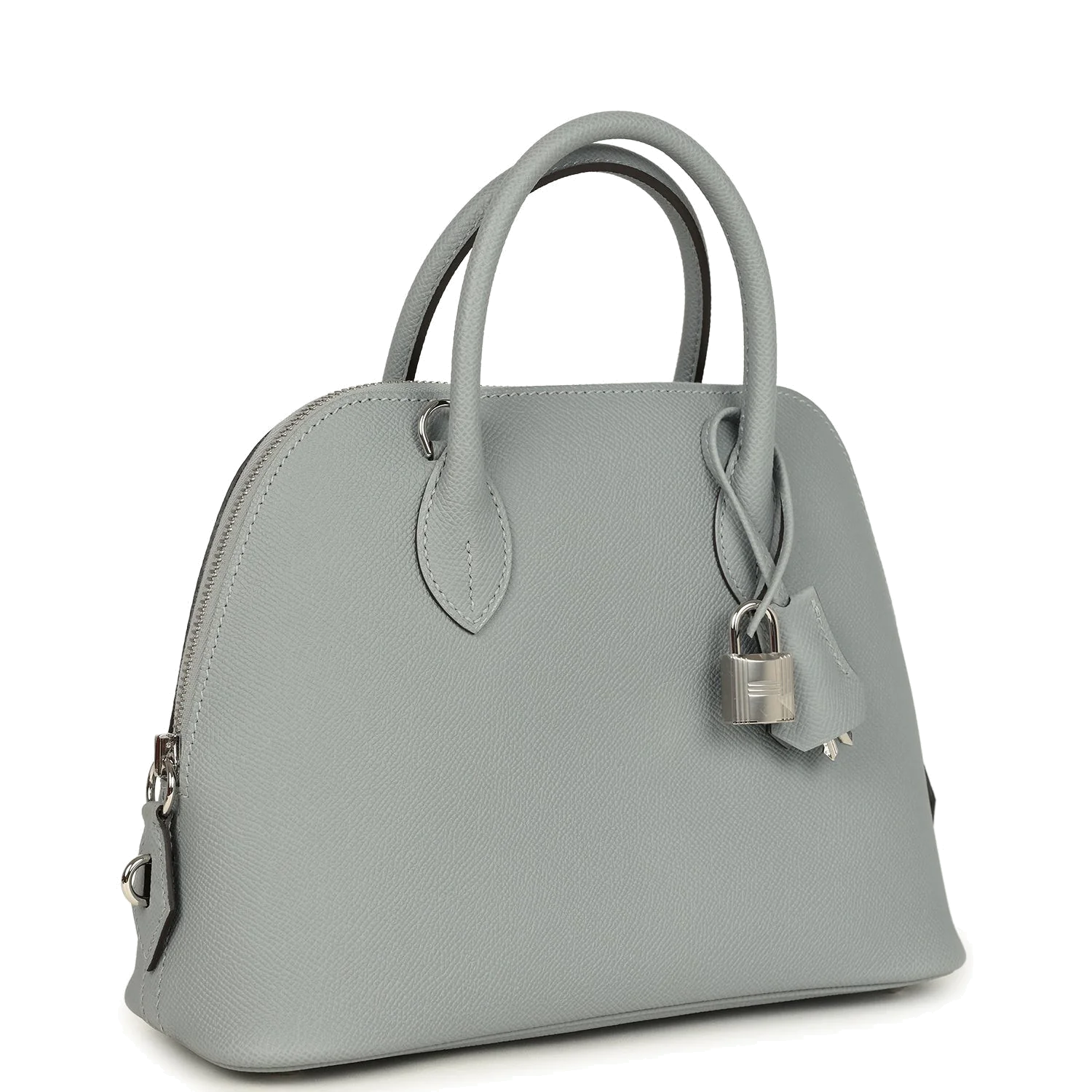 Hermes 1923 Bolide 25 Gris Pantin Epsom Palladium Hardware — фото 3