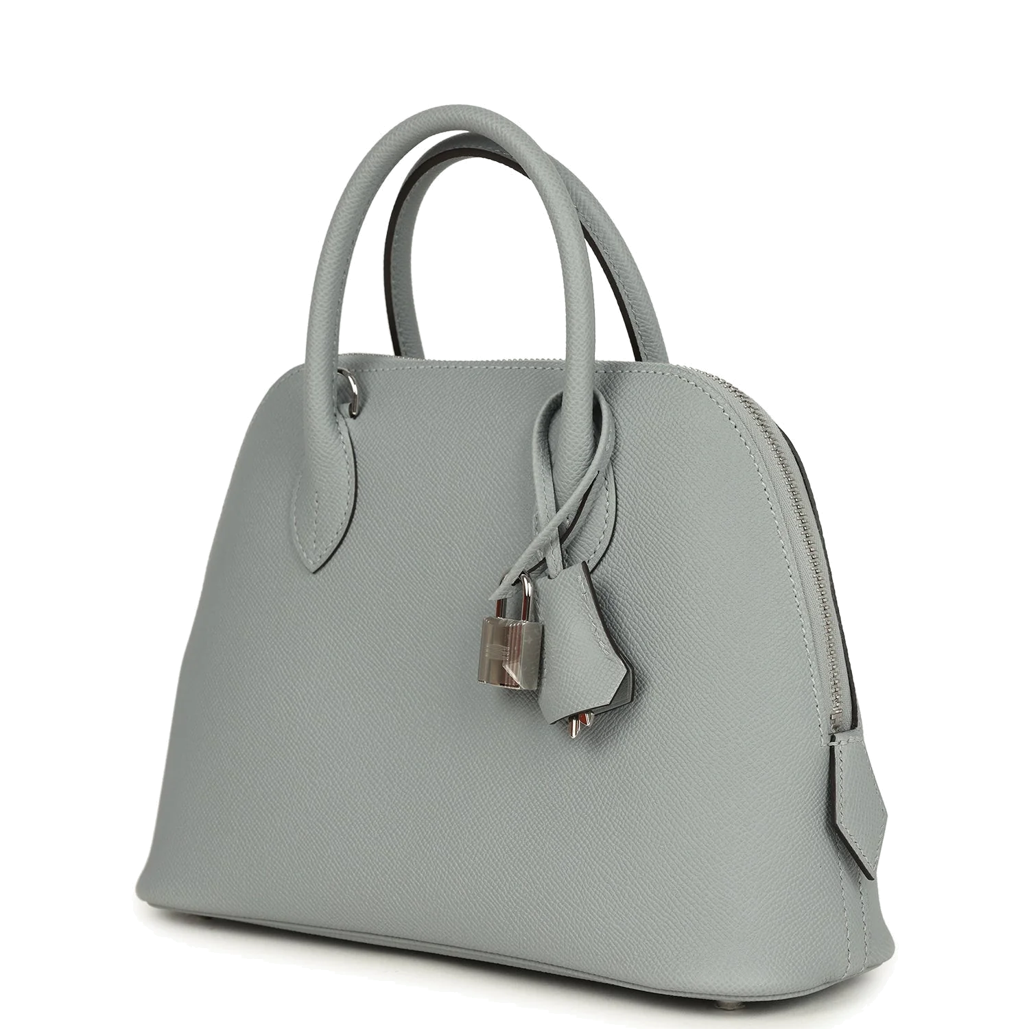 Hermes 1923 Bolide 25 Gris Pantin Epsom Palladium Hardware — фото 6