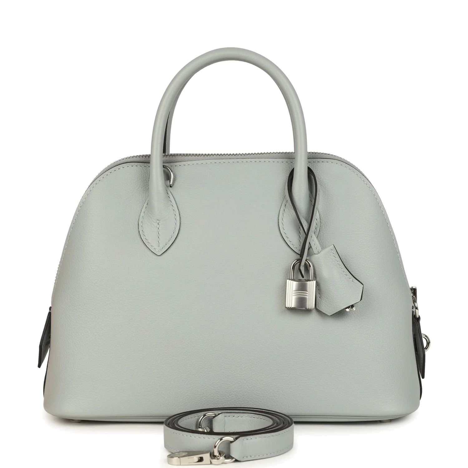 Hermes 1923 Bolide 25 Gris Platine Evercolor Palladium Hardware — фото 2