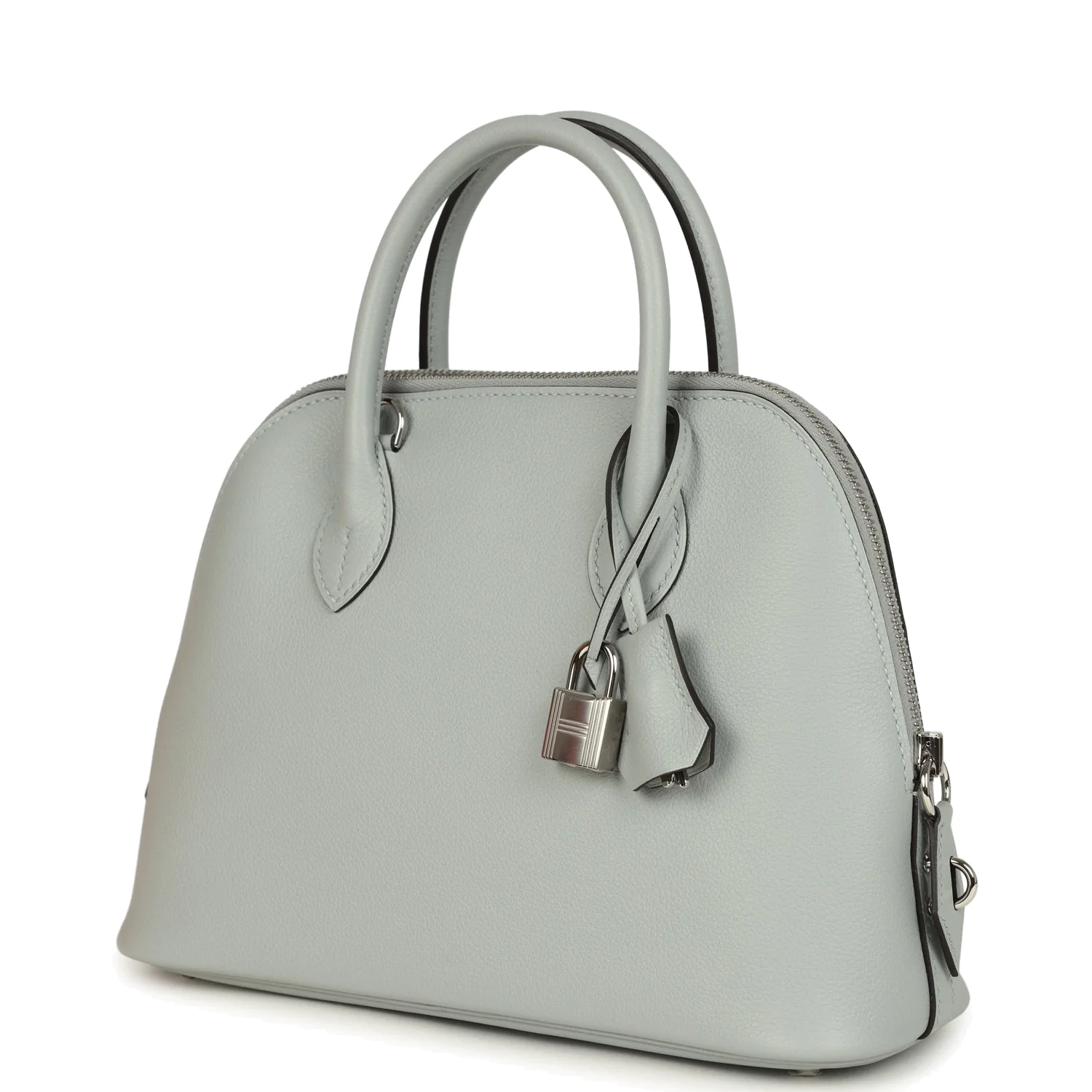 Hermes 1923 Bolide 25 Gris Platine Evercolor Palladium Hardware — фото 6
