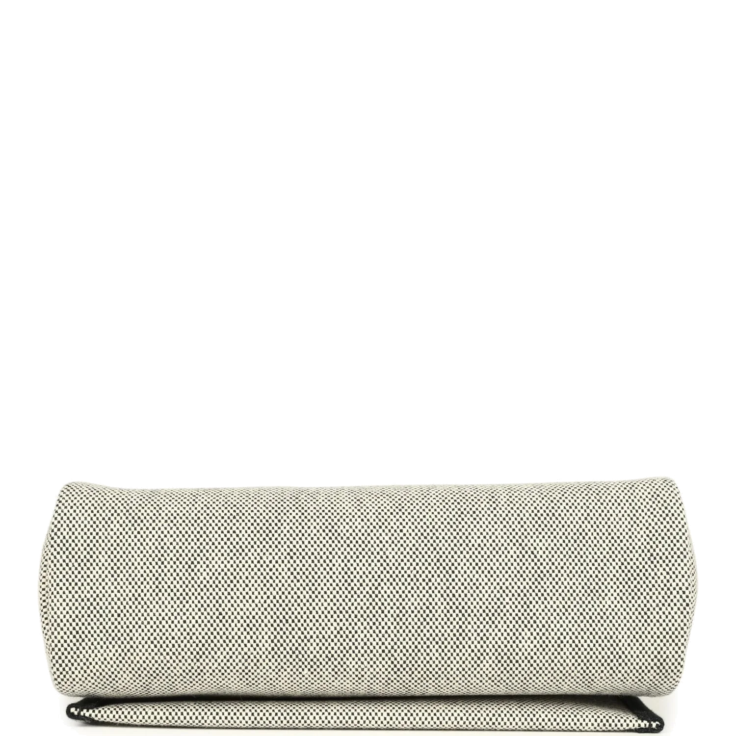 Hermes Herbag Zip 20 Mini Ecru and Black Toile H Canvas and Black Vache Hunter Gold Hardware — фото 7