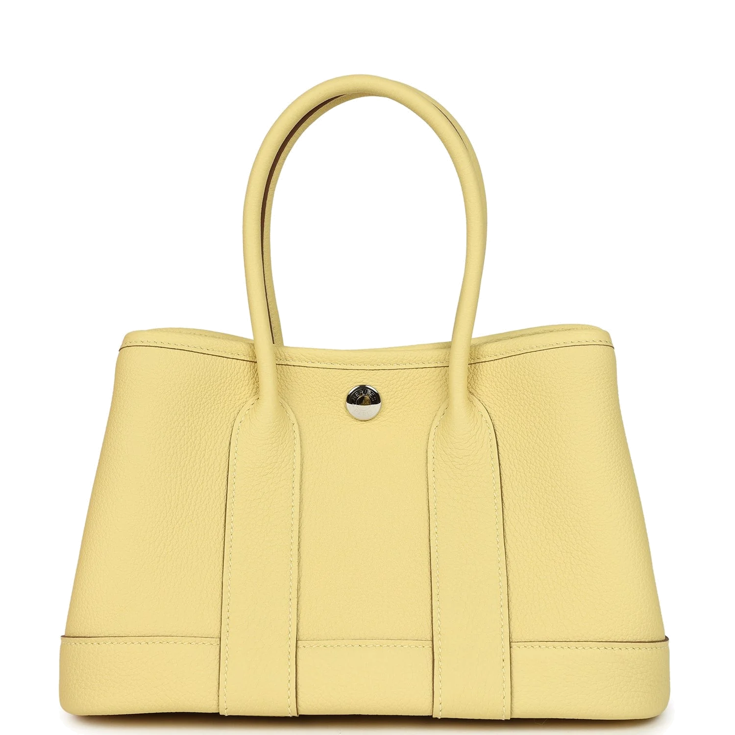 Hermes Garden Party Neo 23 Jaune Poussin Togo Palladium Hardware — фото 2