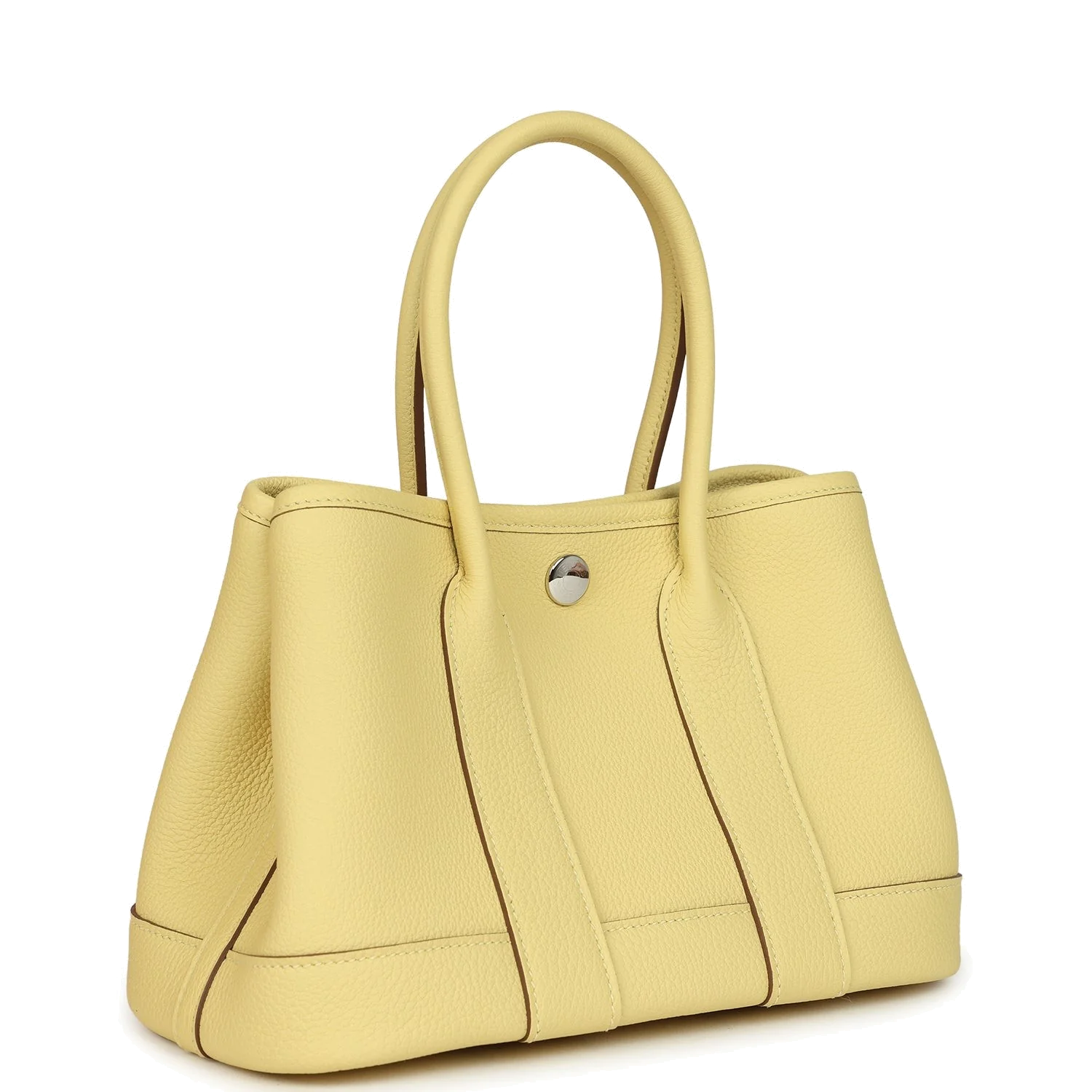 Hermes Garden Party Neo 23 Jaune Poussin Togo Palladium Hardware — фото 3