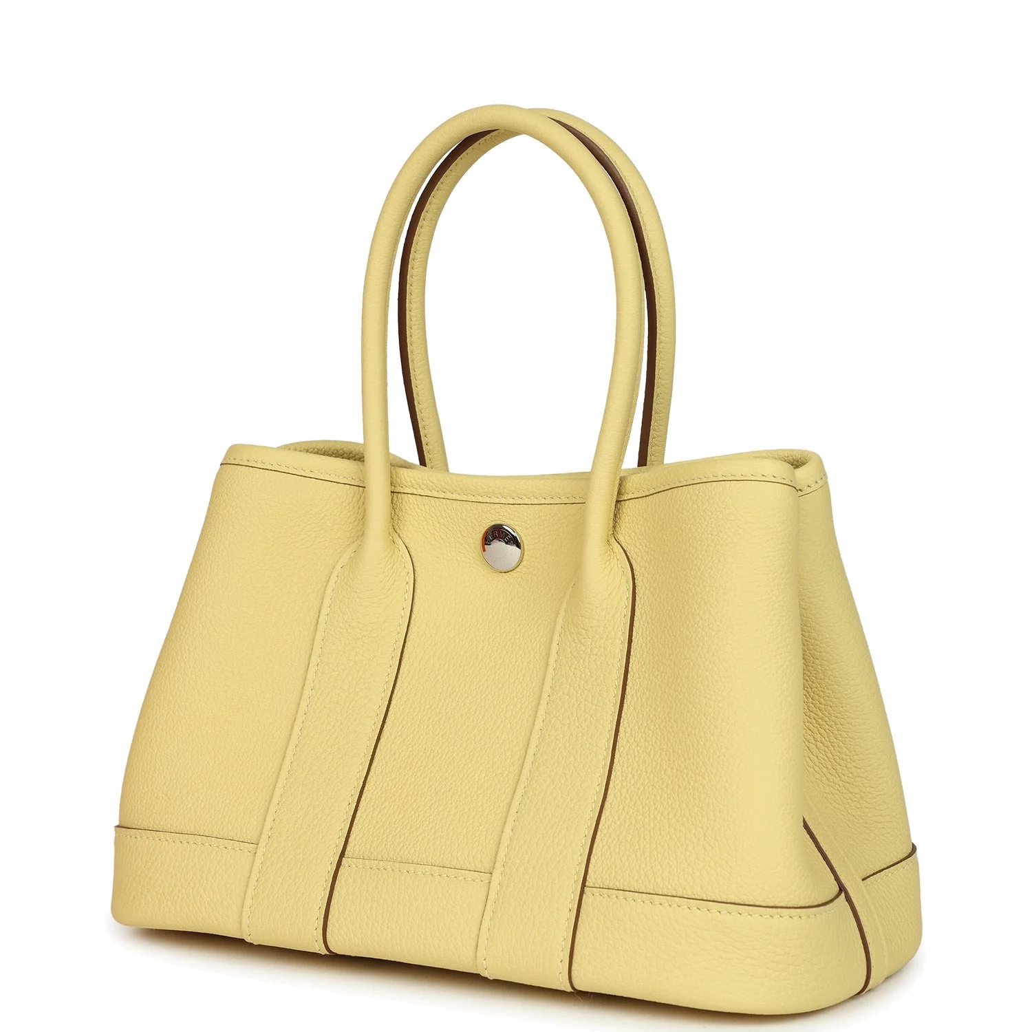 Hermes Garden Party Neo 23 Jaune Poussin Togo Palladium Hardware — фото 6