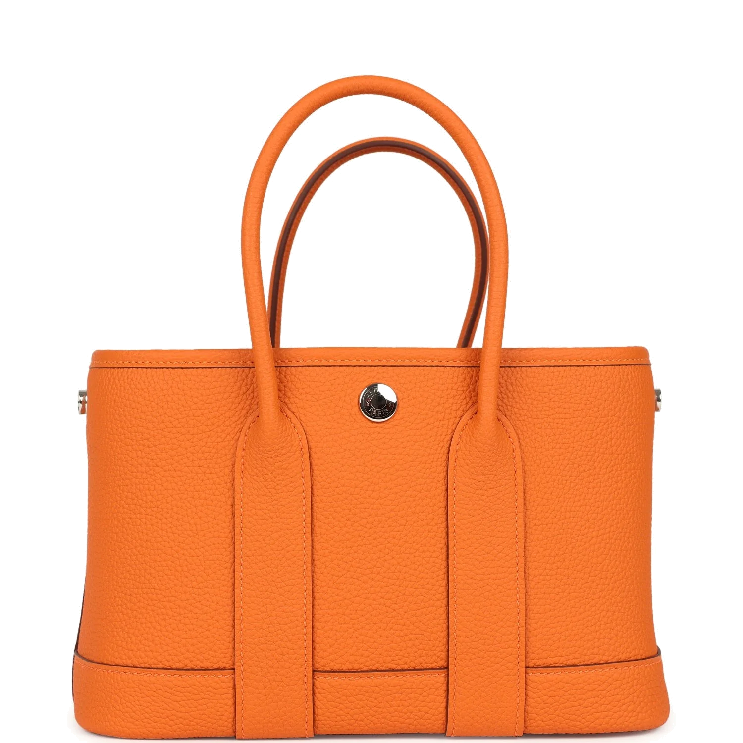 Hermes Garden Party Neo 23 Orange Togo Palladium Hardware — фото 2