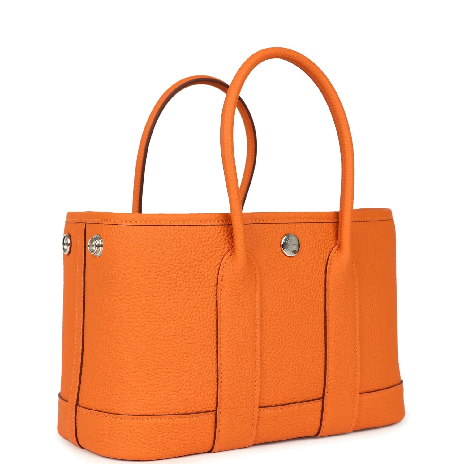 Hermes Garden Party Neo 23 Orange Togo Palladium Hardware — фото 3