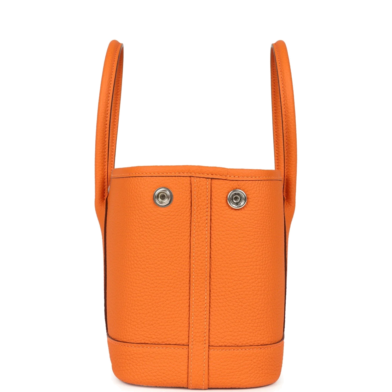 Hermes Garden Party Neo 23 Orange Togo Palladium Hardware — фото 4