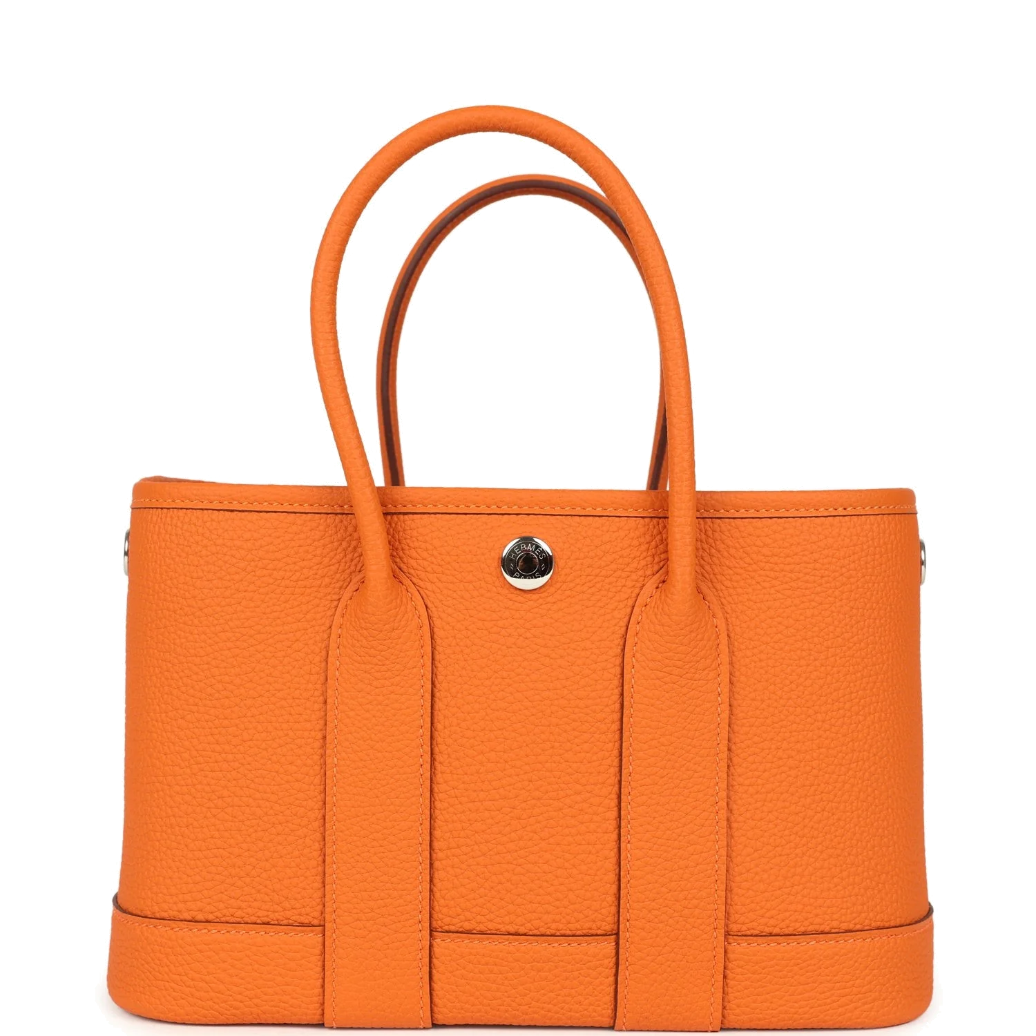 Hermes Garden Party Neo 23 Orange Togo Palladium Hardware — фото 5