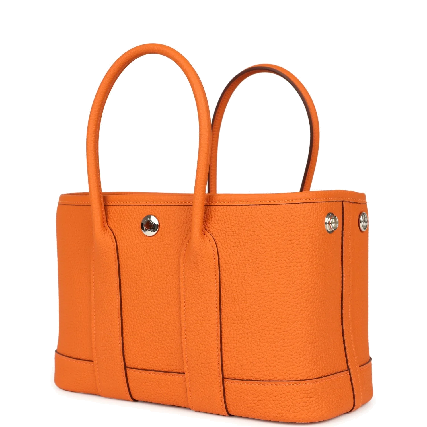 Hermes Garden Party Neo 23 Orange Togo Palladium Hardware — фото 6