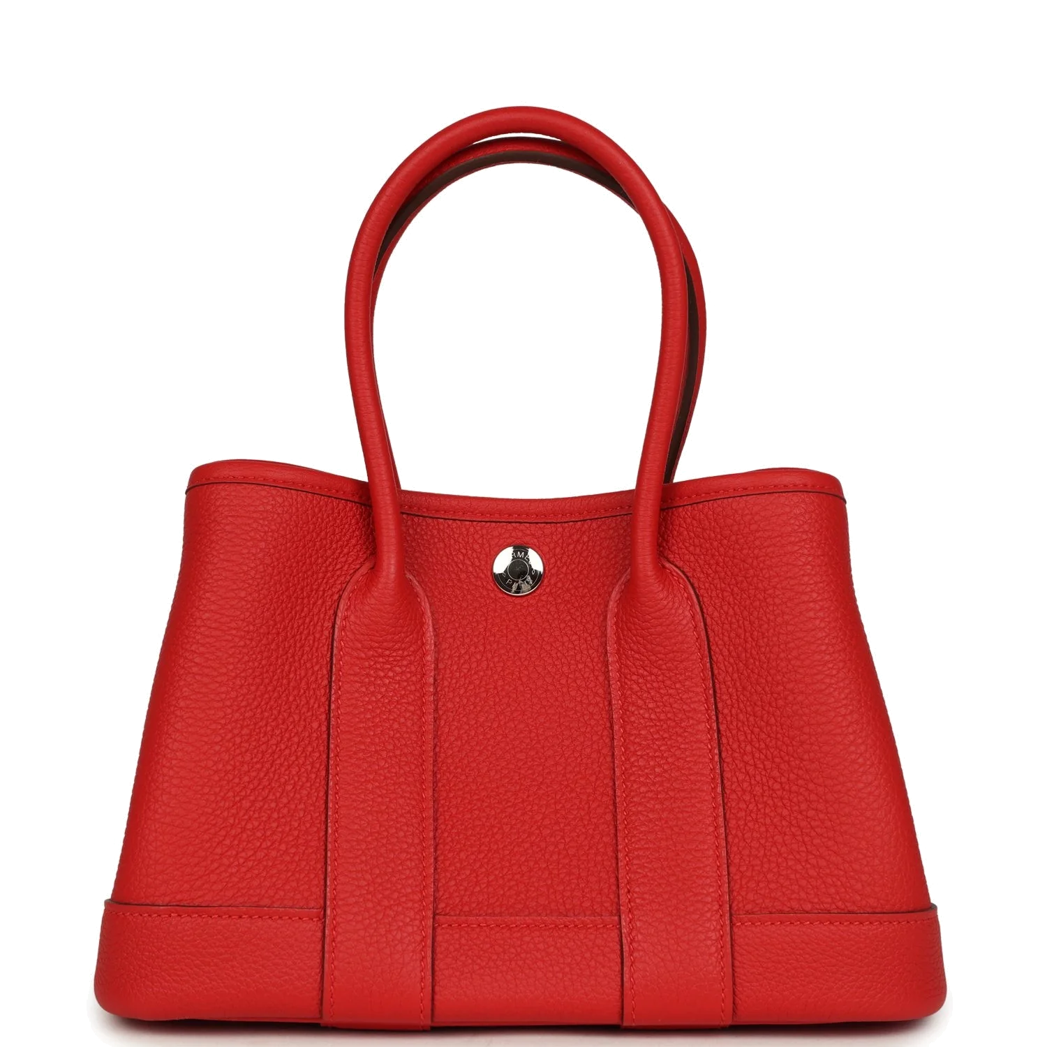 Hermes Garden Party Neo 23 Rouge Radieux Togo Palladium Hardware