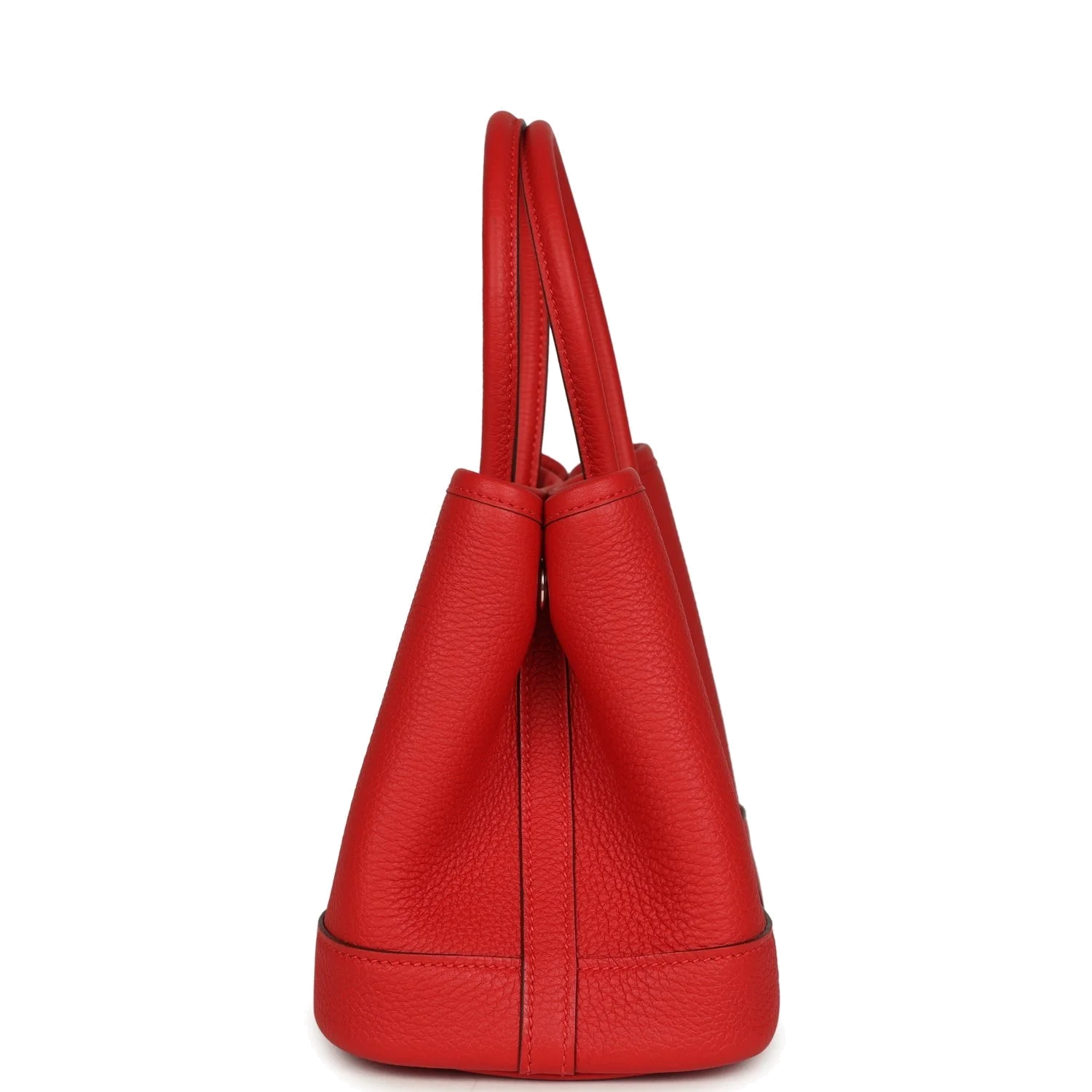 Hermes Garden Party Neo 23 Rouge Radieux Togo Palladium Hardware — фото 4