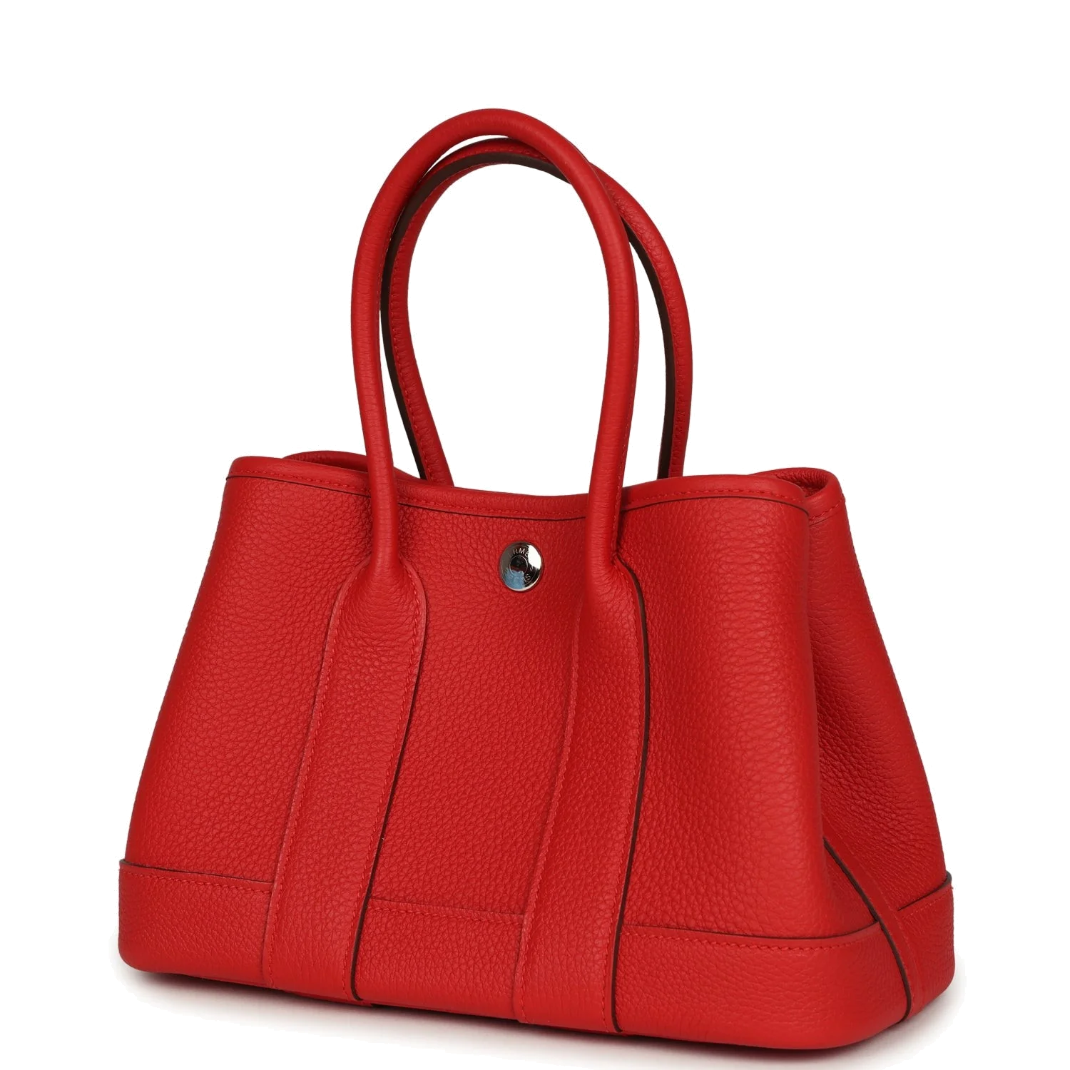Hermes Garden Party Neo 23 Rouge Radieux Togo Palladium Hardware — фото 6