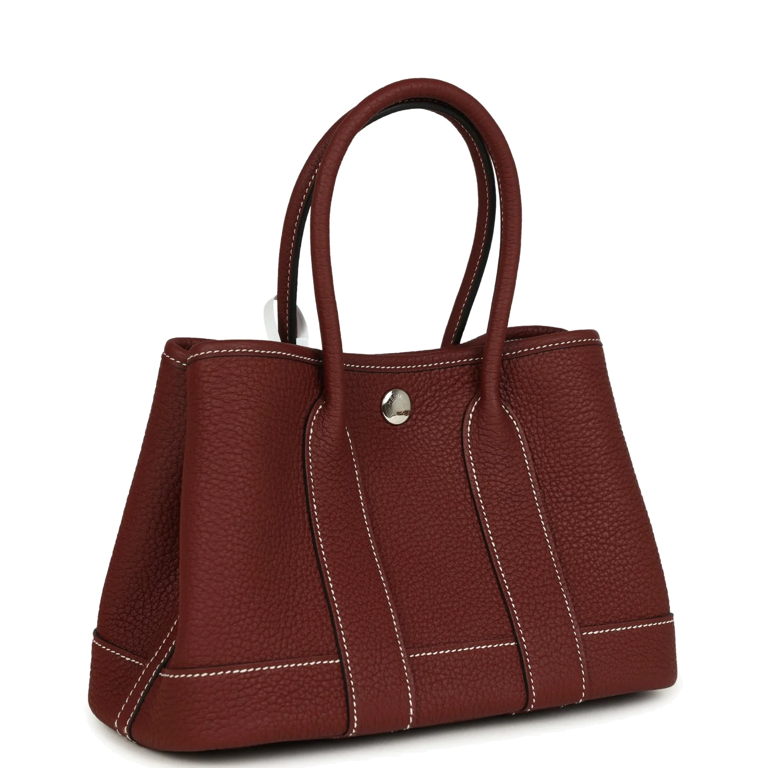 Hermes Garden Party Neo 23 Rouge H Negonda Palladium Hardware — фото 3