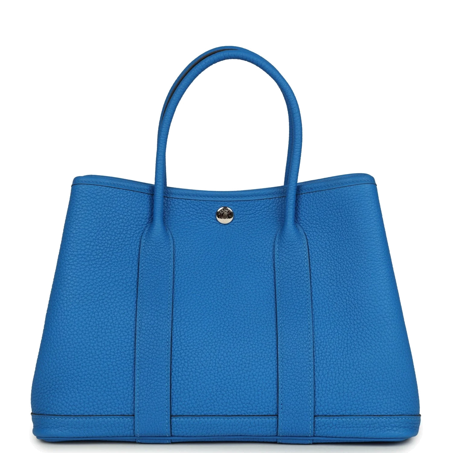 Hermes Garden Party 30 Bleu Hydra Negonda Palladium Hardware