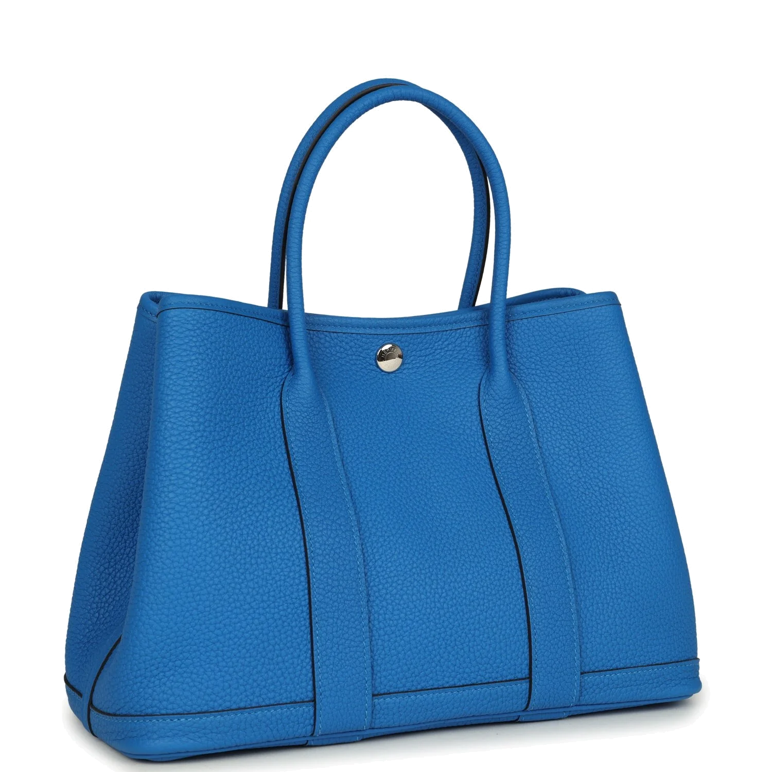 Hermes Garden Party 30 Bleu Hydra Negonda Palladium Hardware — фото 3