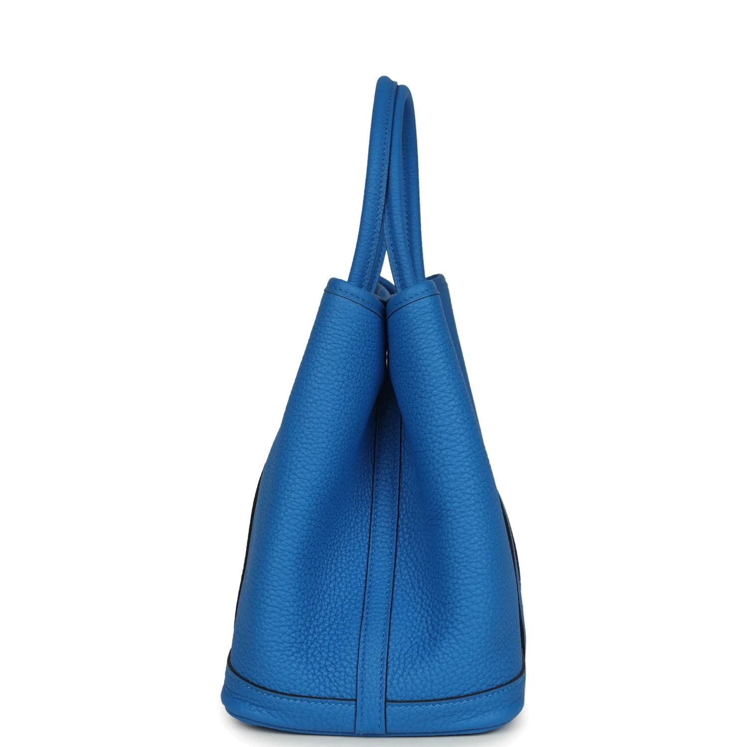 Hermes Garden Party 30 Bleu Hydra Negonda Palladium Hardware — фото 4