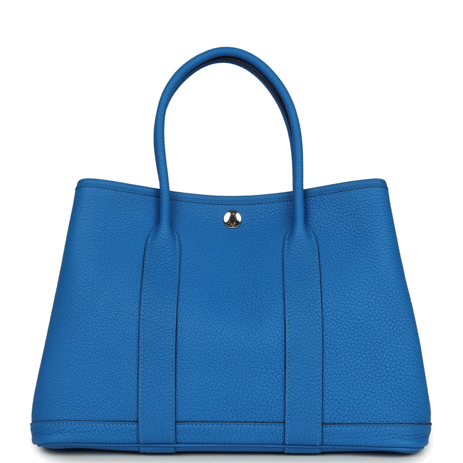 Hermes Garden Party 30 Bleu Hydra Negonda Palladium Hardware — фото 5
