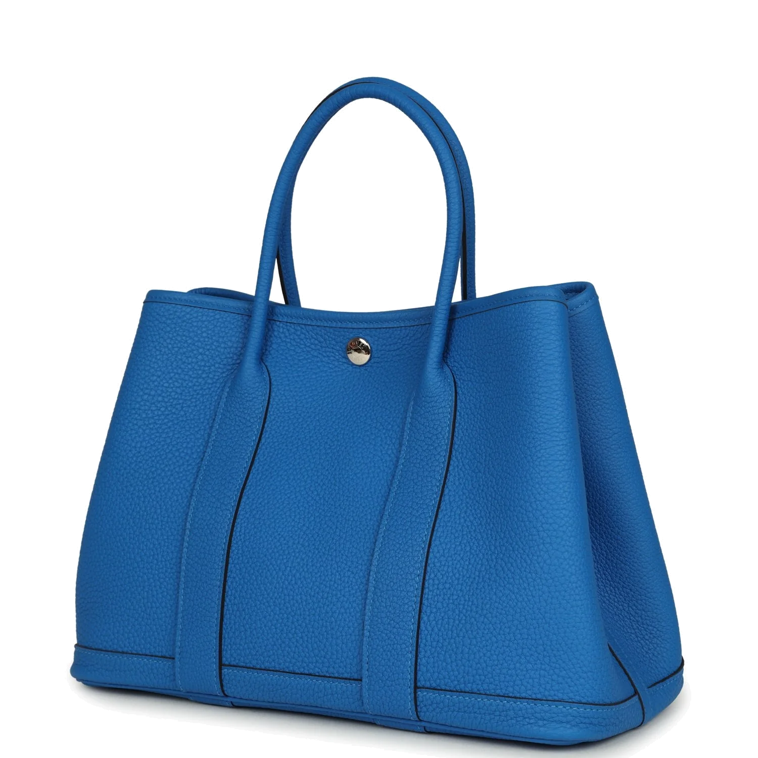 Hermes Garden Party 30 Bleu Hydra Negonda Palladium Hardware — фото 6