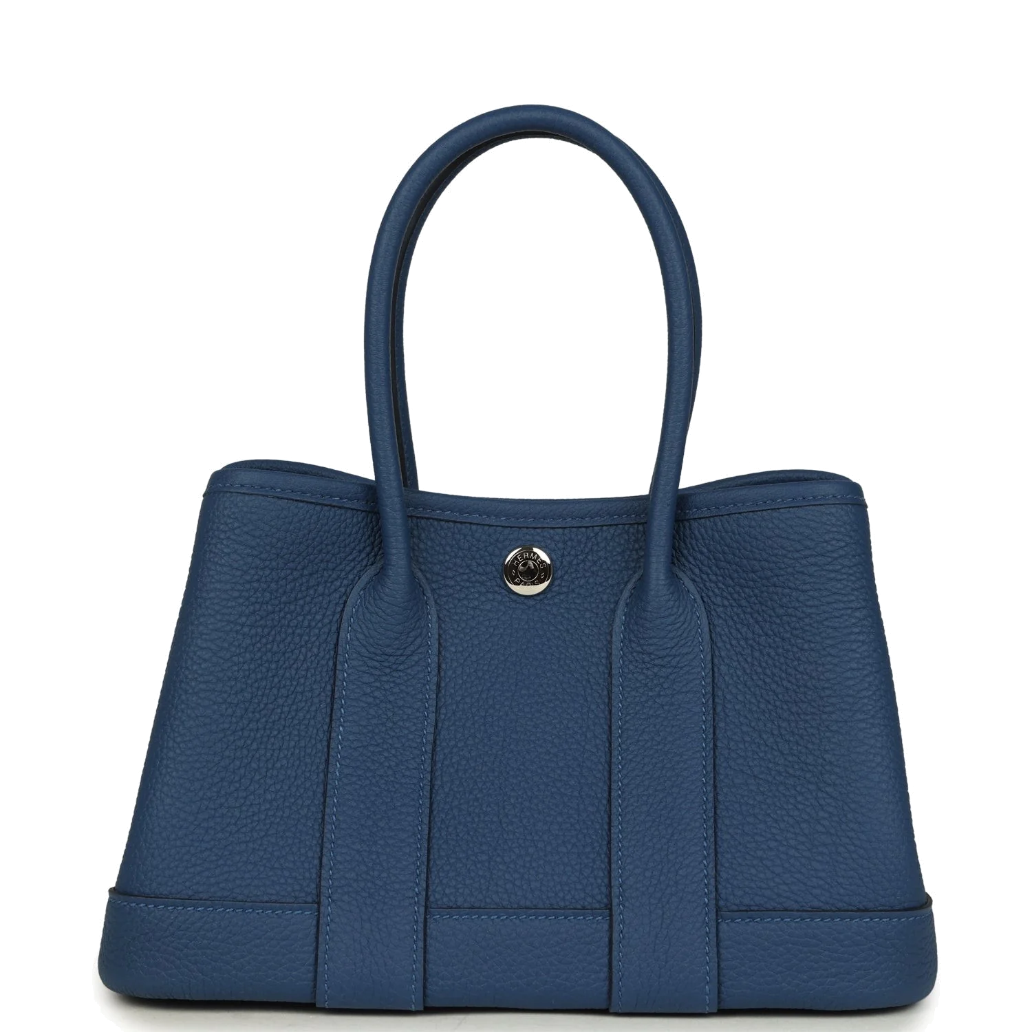 Hermes Garden Party Neo 23 Bleu Tie Togo Palladium Hardware — фото 2