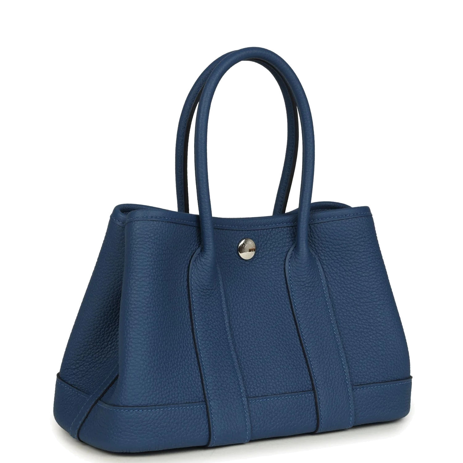 Hermes Garden Party Neo 23 Bleu Tie Togo Palladium Hardware — фото 3