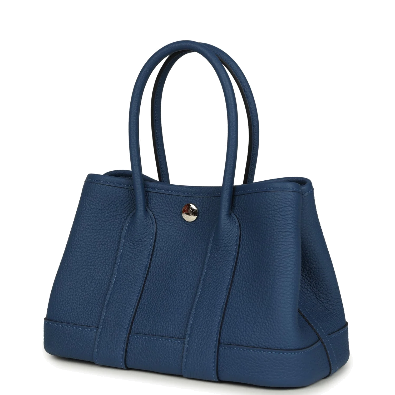 Hermes Garden Party Neo 23 Bleu Tie Togo Palladium Hardware — фото 6