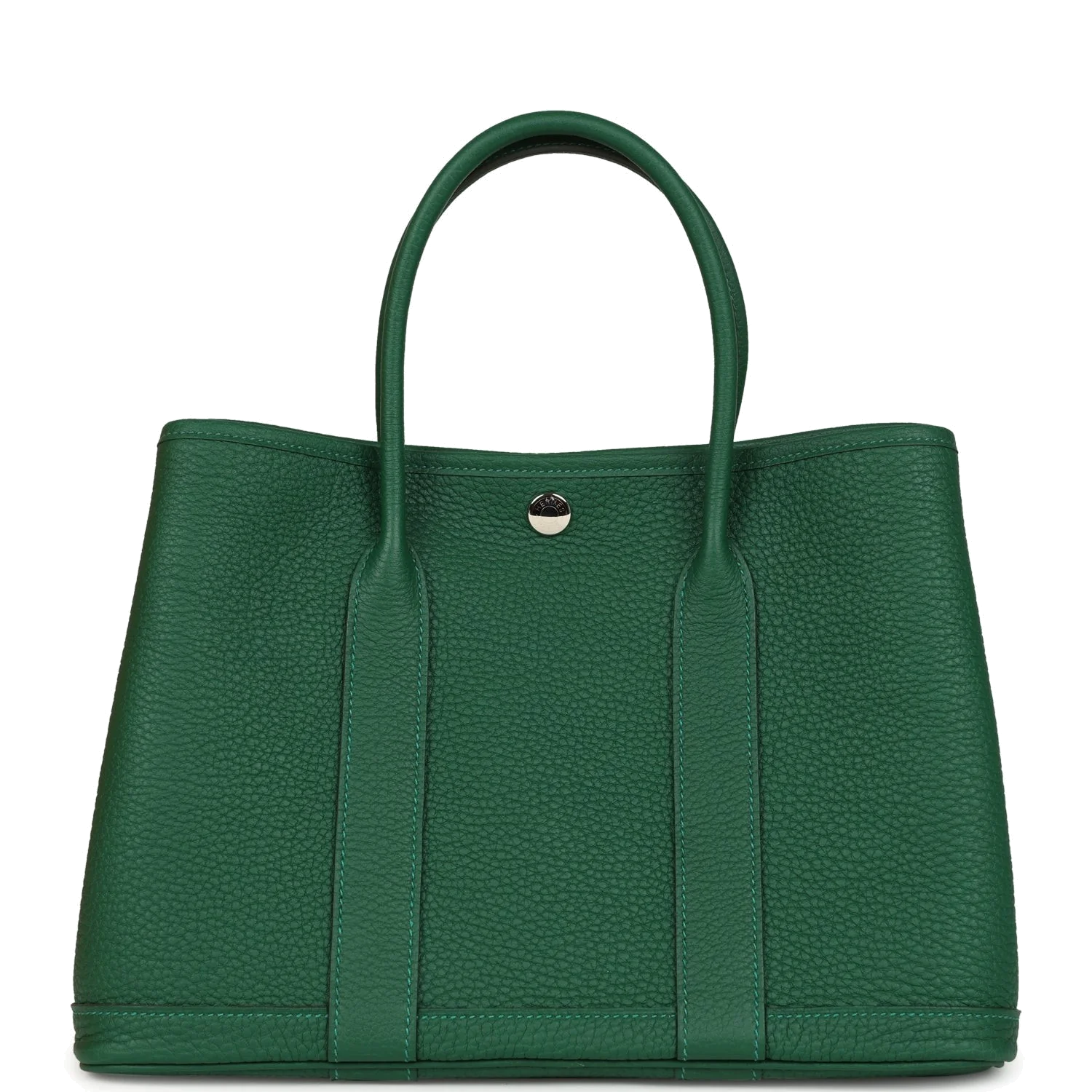 Hermes Garden Party 30 Vert Moyen Negonda Palladium Hardware — фото 2