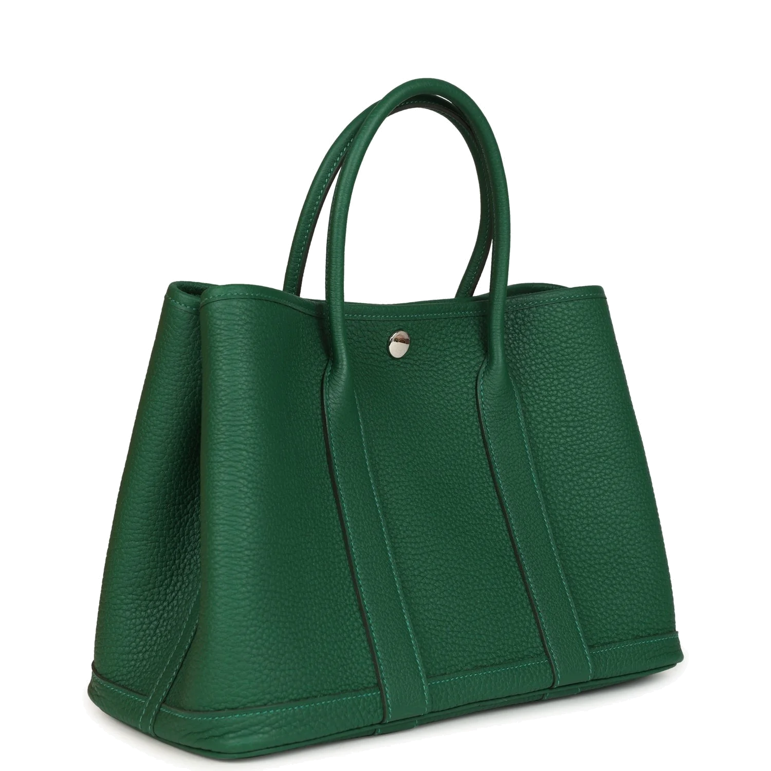 Hermes Garden Party 30 Vert Moyen Negonda Palladium Hardware — фото 3