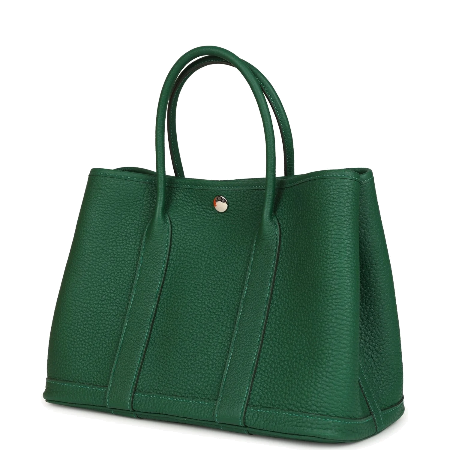 Hermes Garden Party 30 Vert Moyen Negonda Palladium Hardware — фото 6
