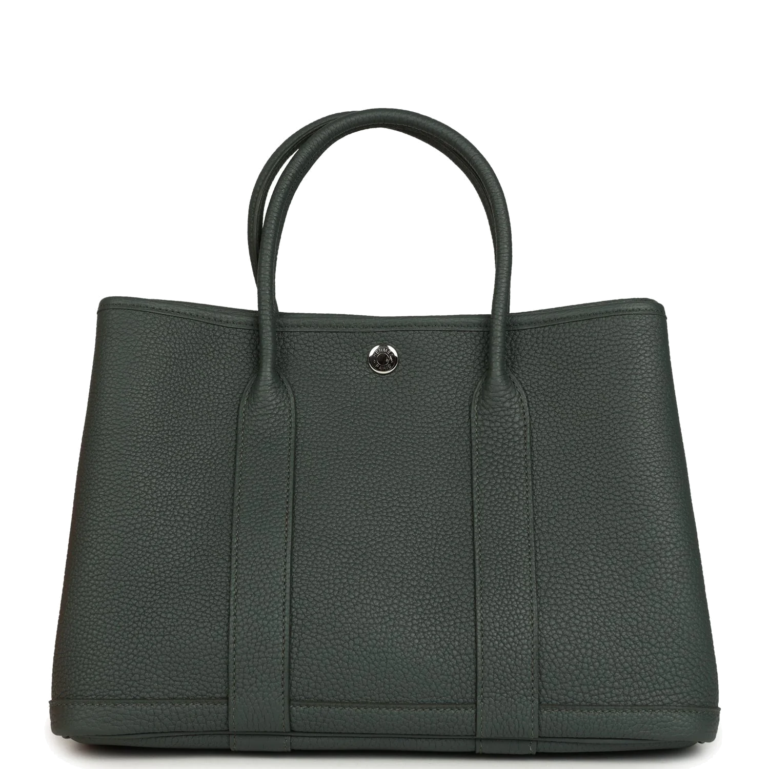 Hermes Garden Party 30 Vert Mangrove Negonda Palladium Hardware — фото 2