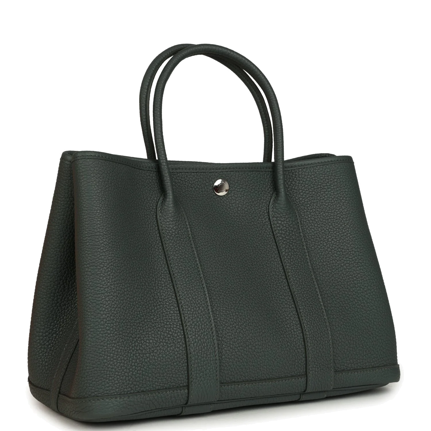 Hermes Garden Party 30 Vert Mangrove Negonda Palladium Hardware — фото 3