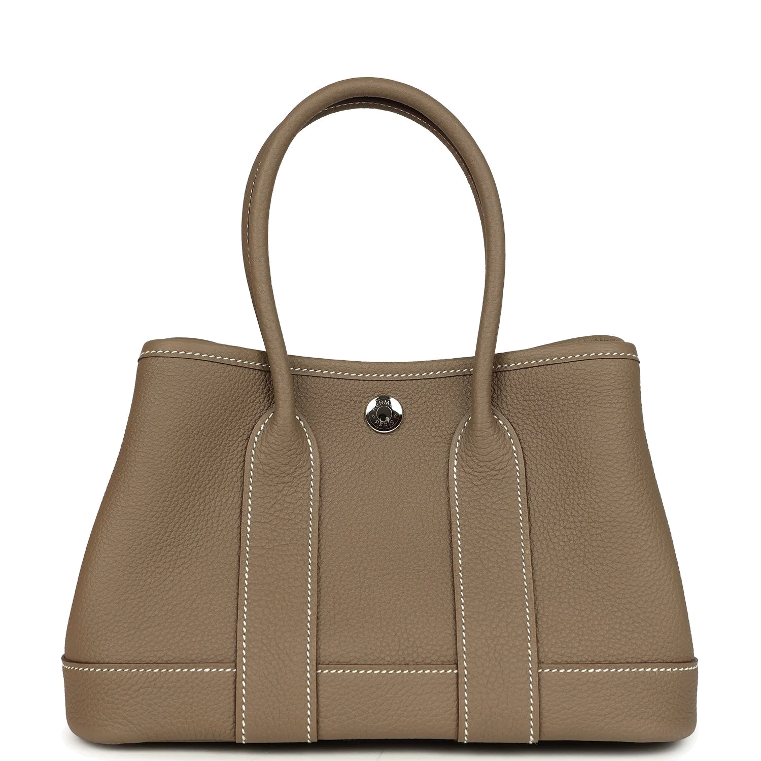 Hermes Garden Party Neo 23 Etoupe Negonda Palladium Hardware — фото 2