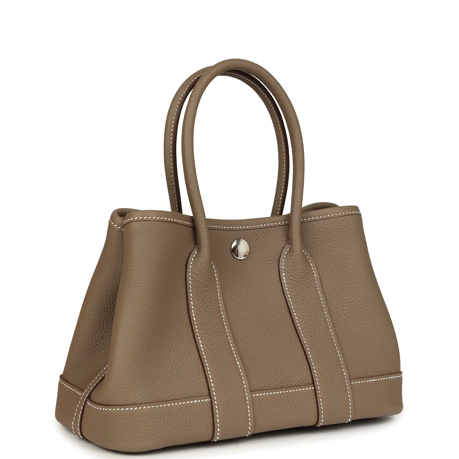 Hermes Garden Party Neo 23 Etoupe Negonda Palladium Hardware — фото 3