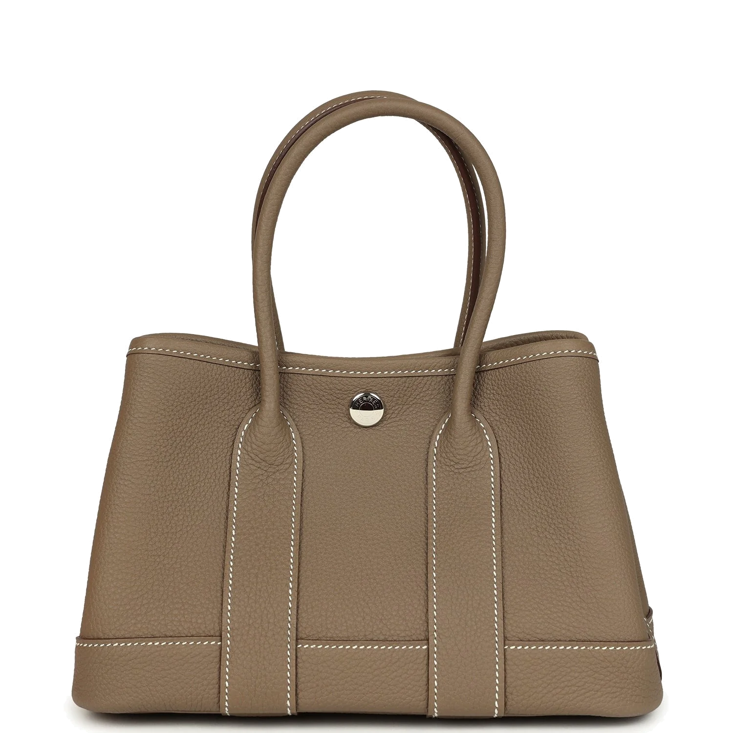 Hermes Garden Party Neo 23 Etoupe Negonda Palladium Hardware — фото 5