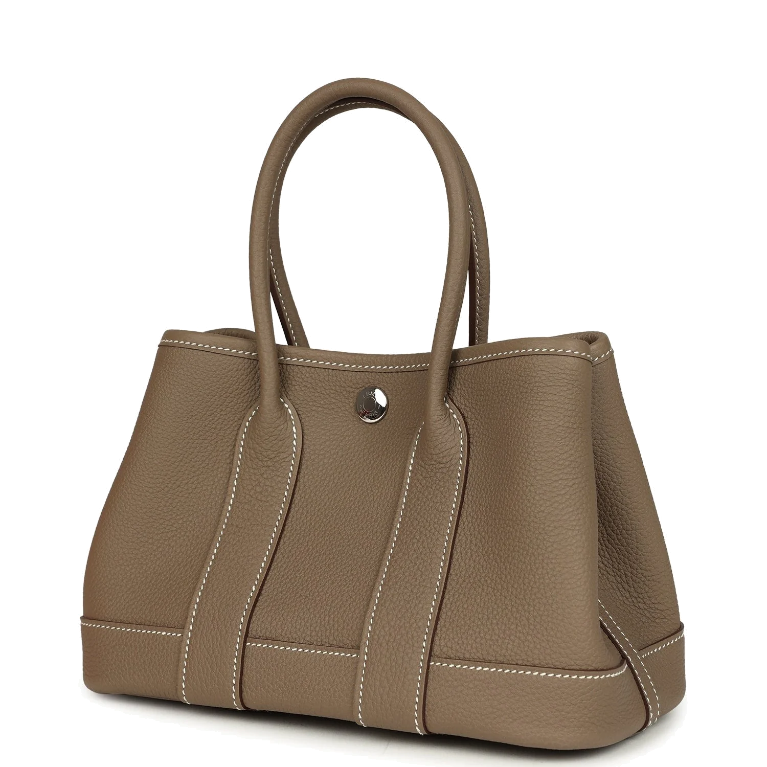 Hermes Garden Party Neo 23 Etoupe Negonda Palladium Hardware — фото 6